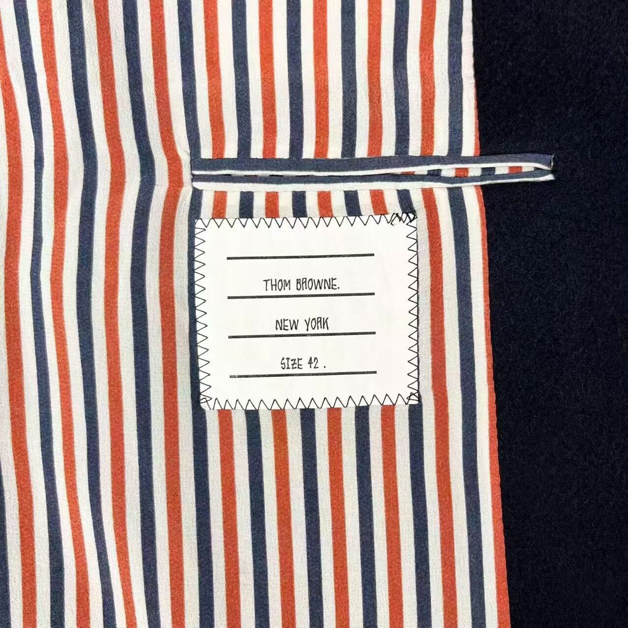 Thom Browne thom browne double-breasted navy wool coat Size US M / EU 48-50 / 2 - 6 Thumbnail