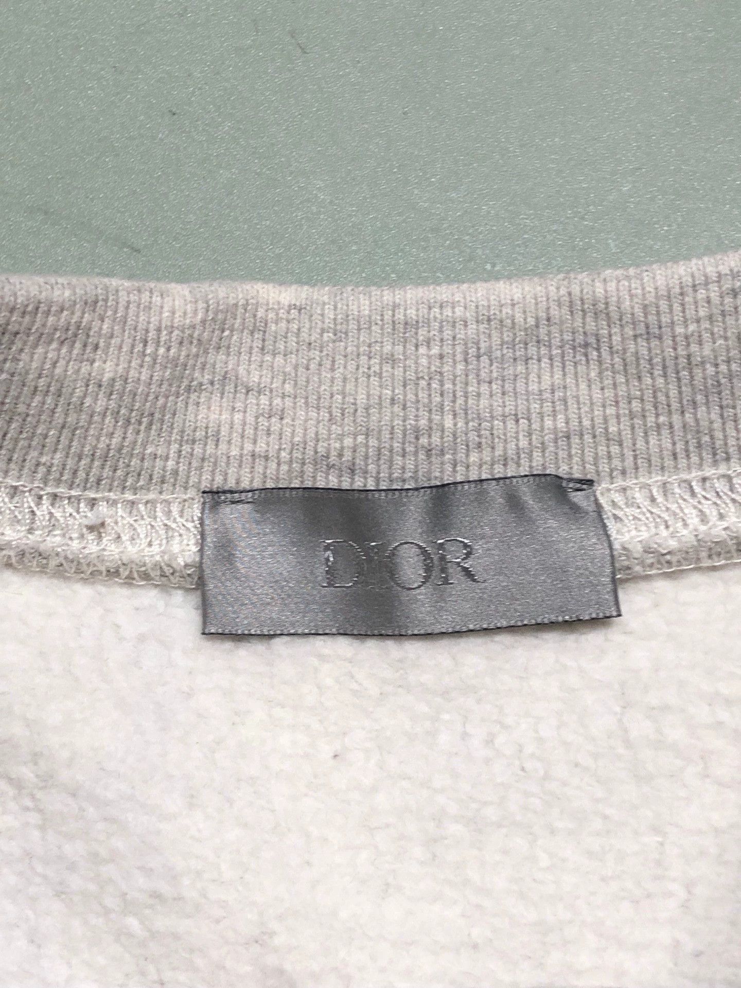 Dior gray logo sweatshirt by Dior Size US L / EU 52-54 / 3 - 3 Thumbnail