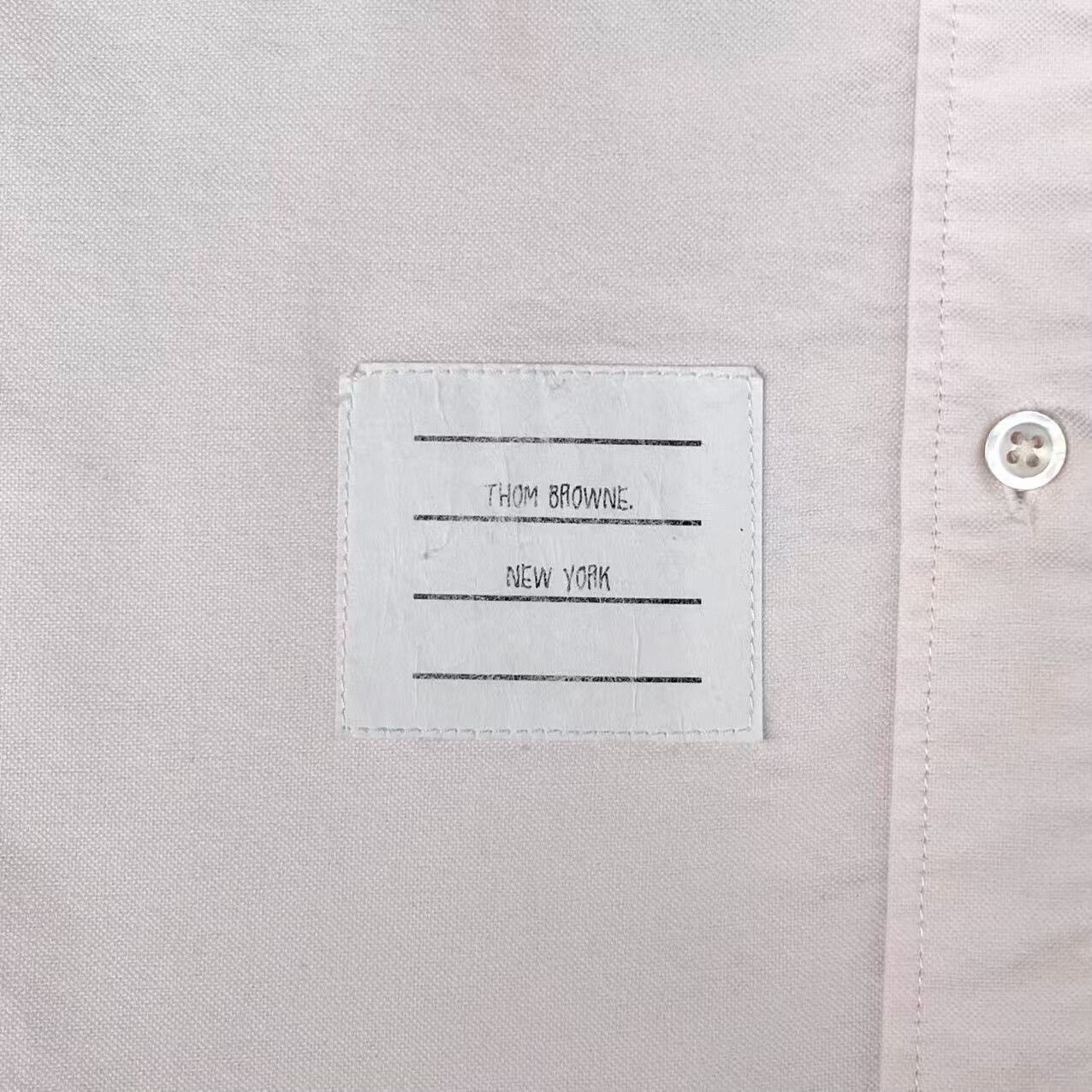 Thom Browne thom browne light pink oxford shirt jacket Size US S / EU 44-46 / 1 - 4 Thumbnail