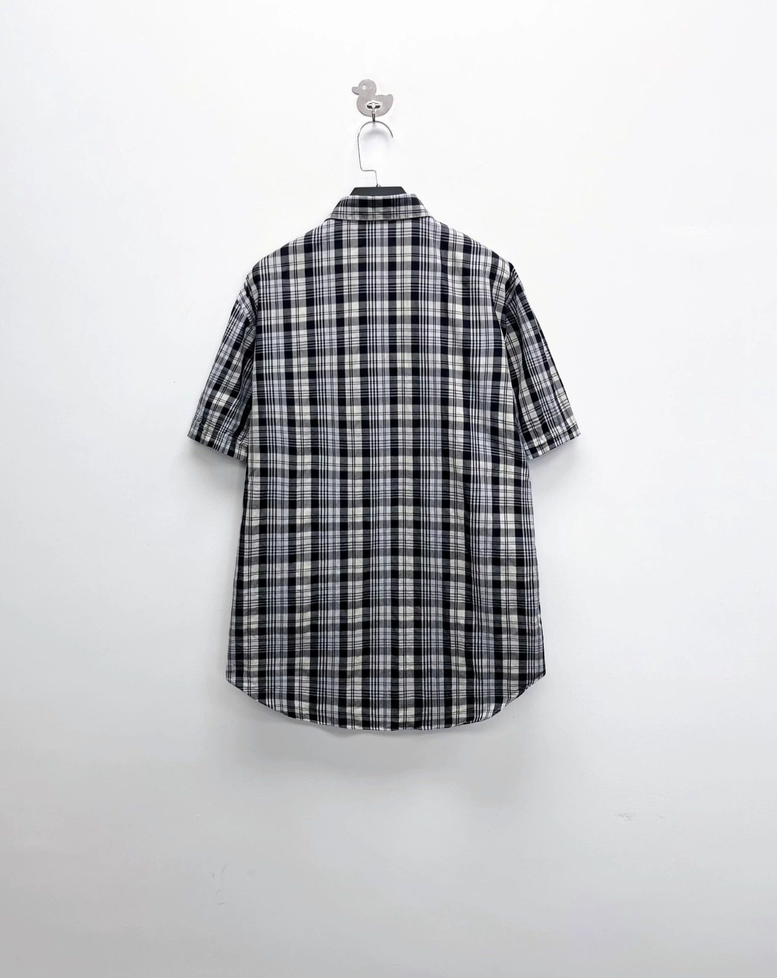 Dior dior gray white check short sleeve shirt Size US L / EU 52-54 / 3 - 2 Thumbnail