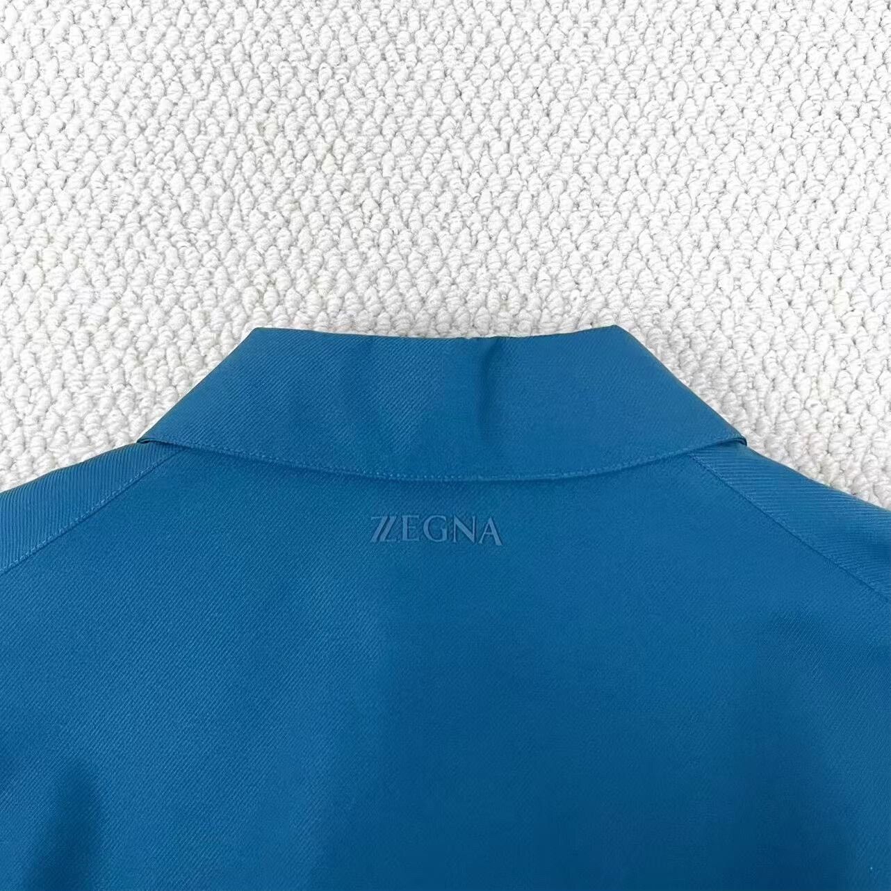 Ermenegildo Zegna Tech Fabric Jacket in Blue