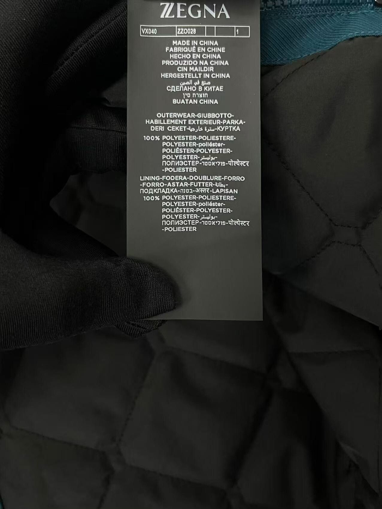 Ermenegildo Zegna Tech Fabric Jacket in Blue