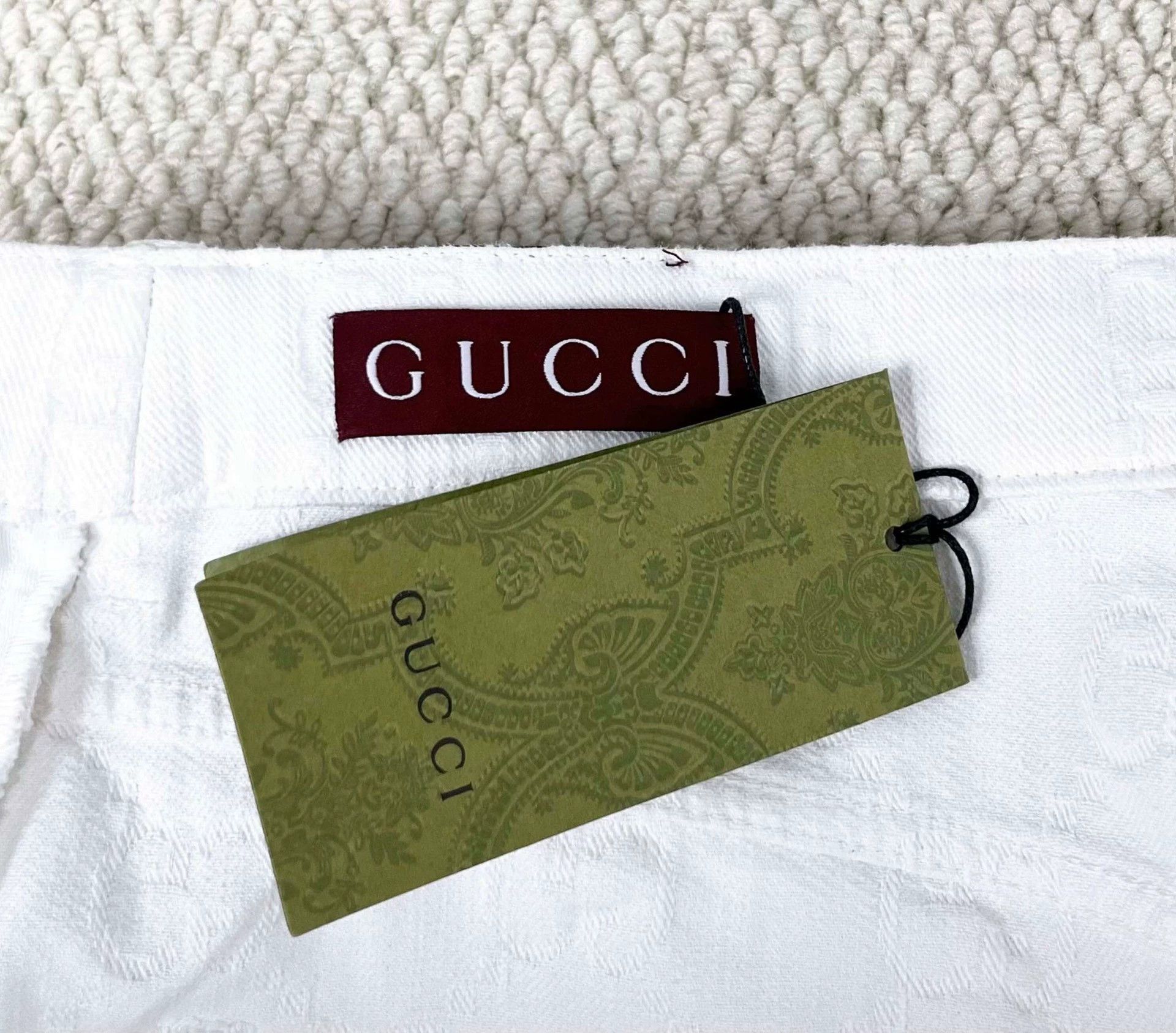 Gucci gucci ss24 logo denim shorts for men Size US 26 / EU 42 - 3 Thumbnail