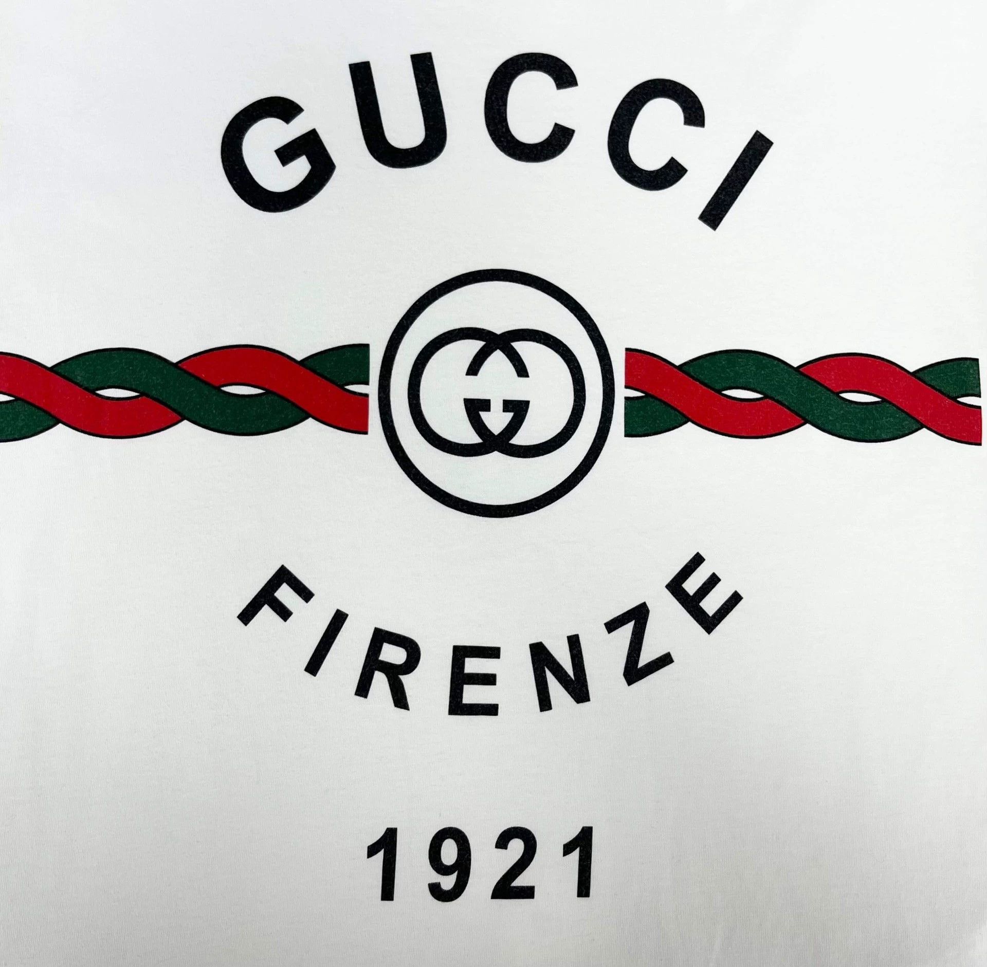 Gucci gucci white short sleeve logo t-shirt Size US S / EU 44-46 / 1 - 4 Thumbnail