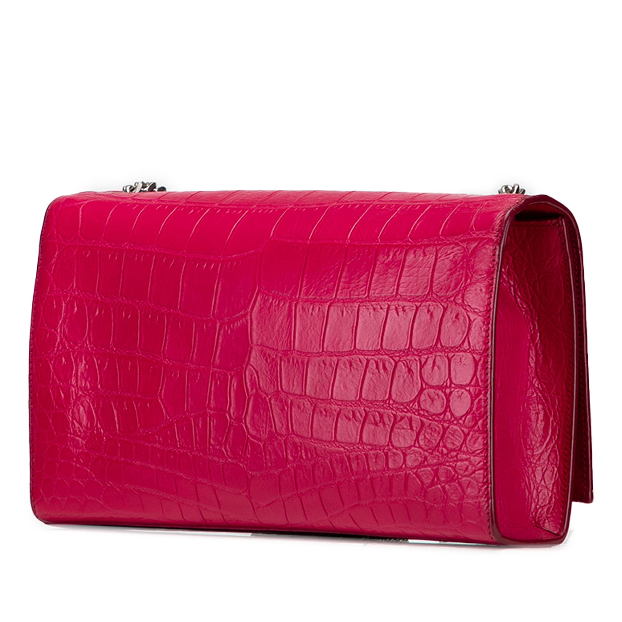 Yves Saint Laurent Yves Saint Laurent Medium Croc Embossed Leather Kate Tassel Crossbody Size ONE SIZE - 2 Thumbnail