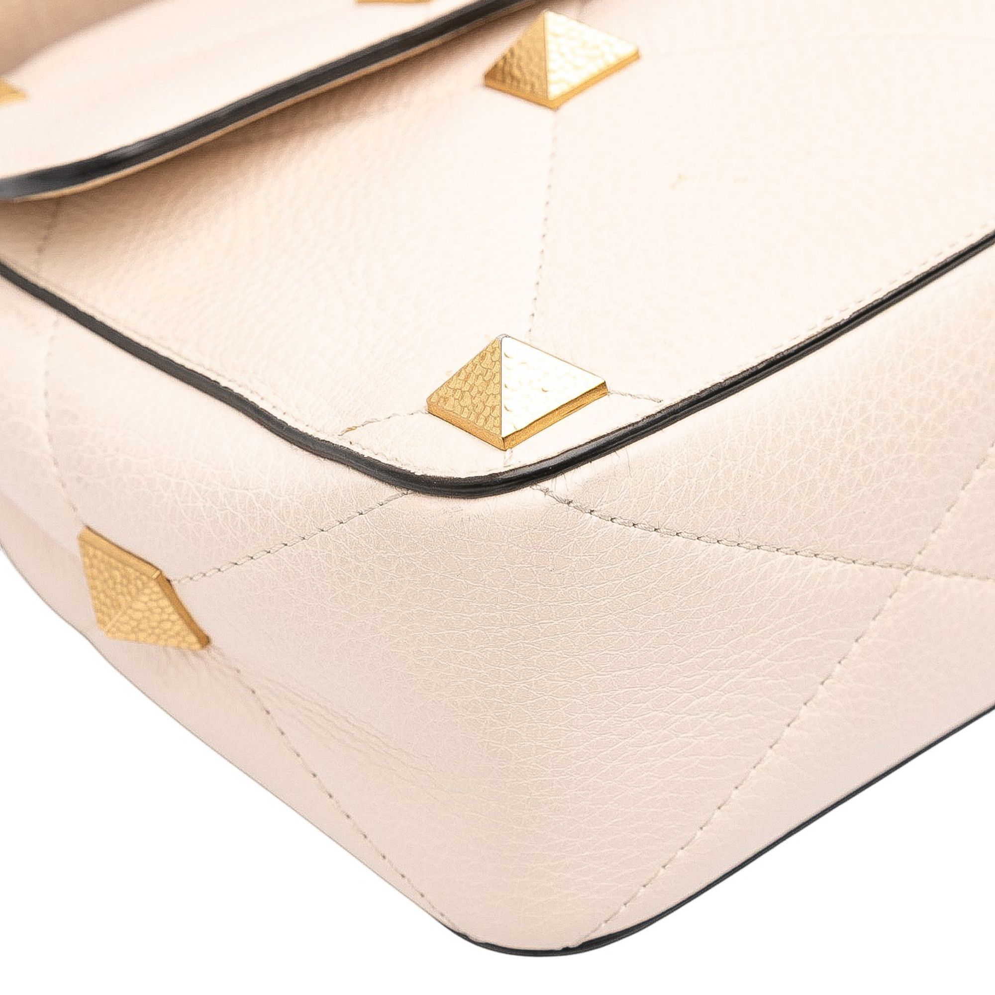 Valentino Valentino Large Grained Calfskin Roman Stud Satchel Size ONE SIZE - 6 Thumbnail