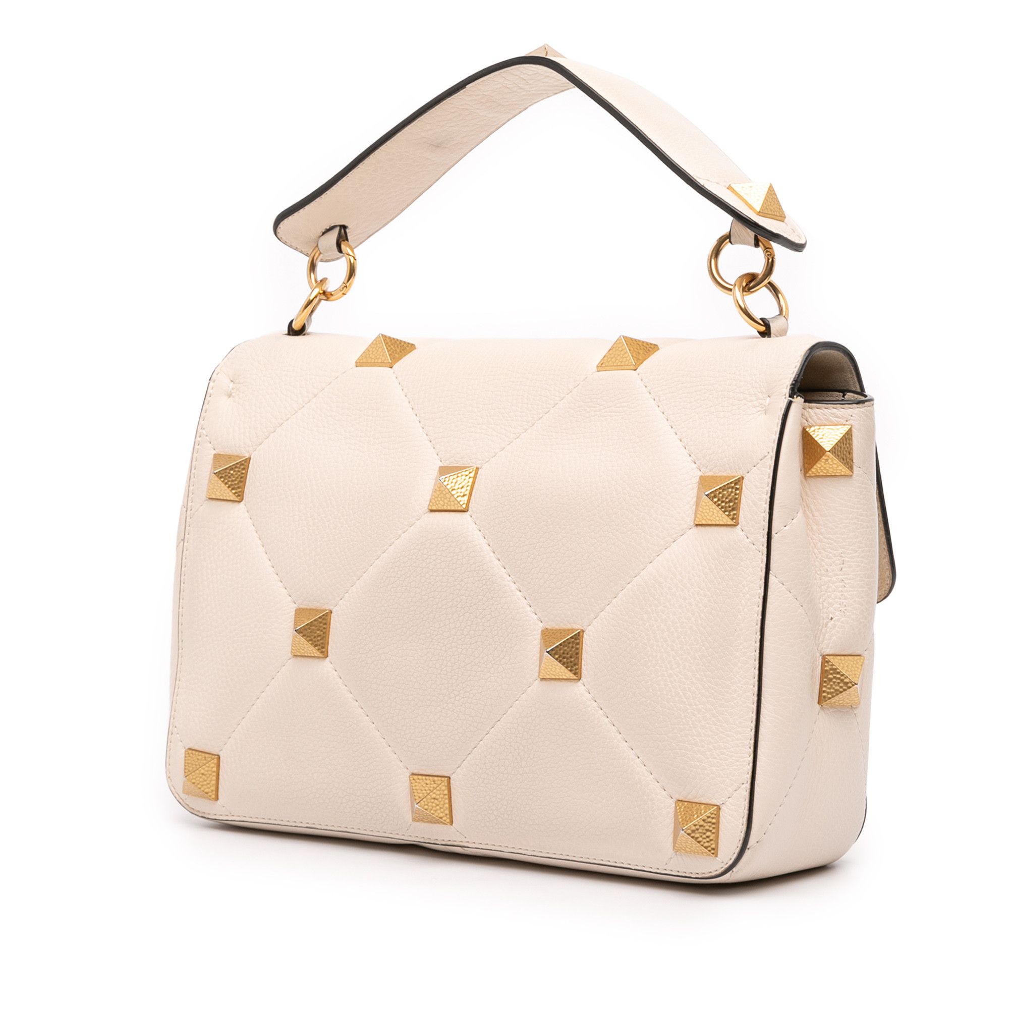 Valentino Valentino Large Grained Calfskin Roman Stud Satchel Size ONE SIZE - 2 Thumbnail