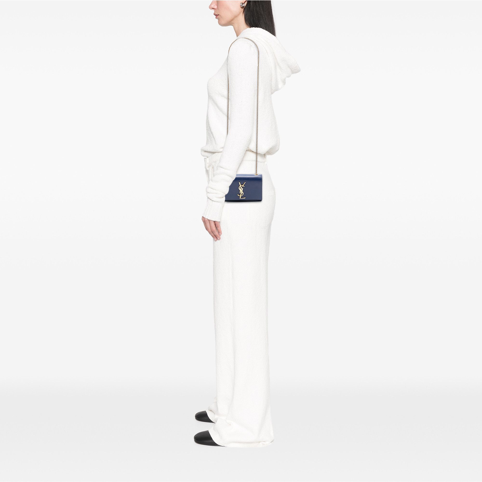 Yves Saint Laurent Yves Saint Laurent Small Grain de Poudre Monogram Kate Crossbody Size ONE SIZE - 6 Thumbnail