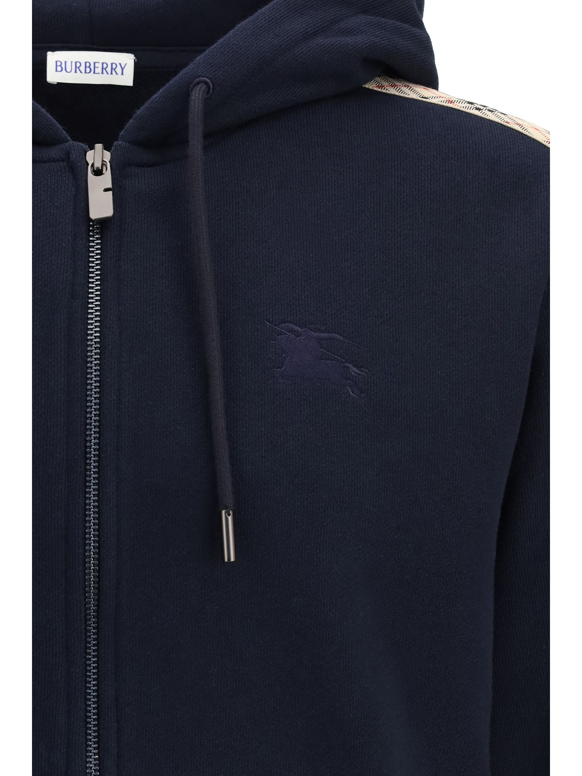 Burberry Check Trim Cotton Zip Hoodie Size US S / EU 44-46 / 1 - 3 Thumbnail