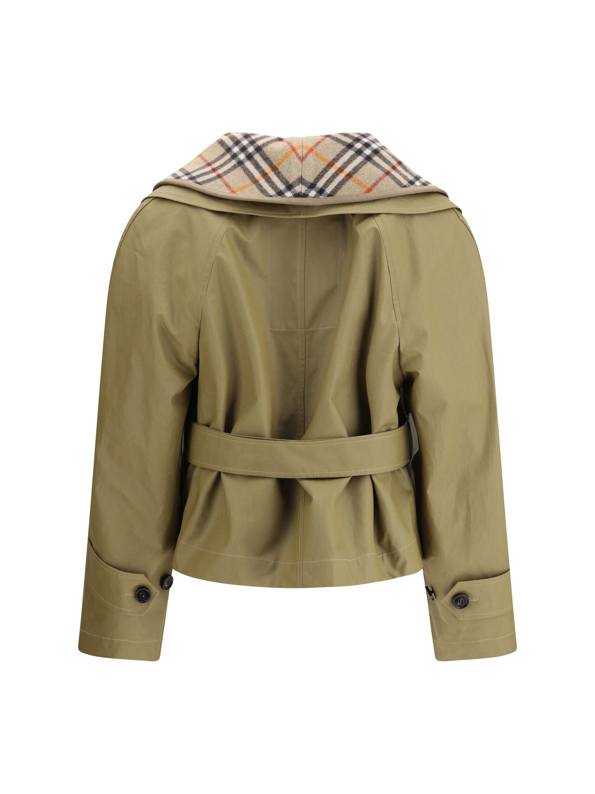 Burberry Cropped cotton Jacket with check quilting Size S / US 4 / IT 40 - 2 Thumbnail