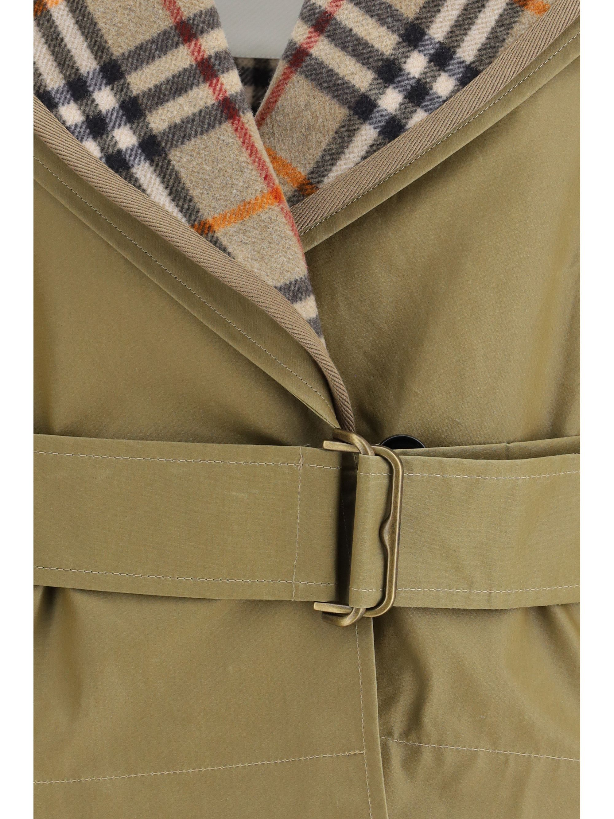 Burberry Cropped cotton Jacket with check quilting Size S / US 4 / IT 40 - 3 Thumbnail