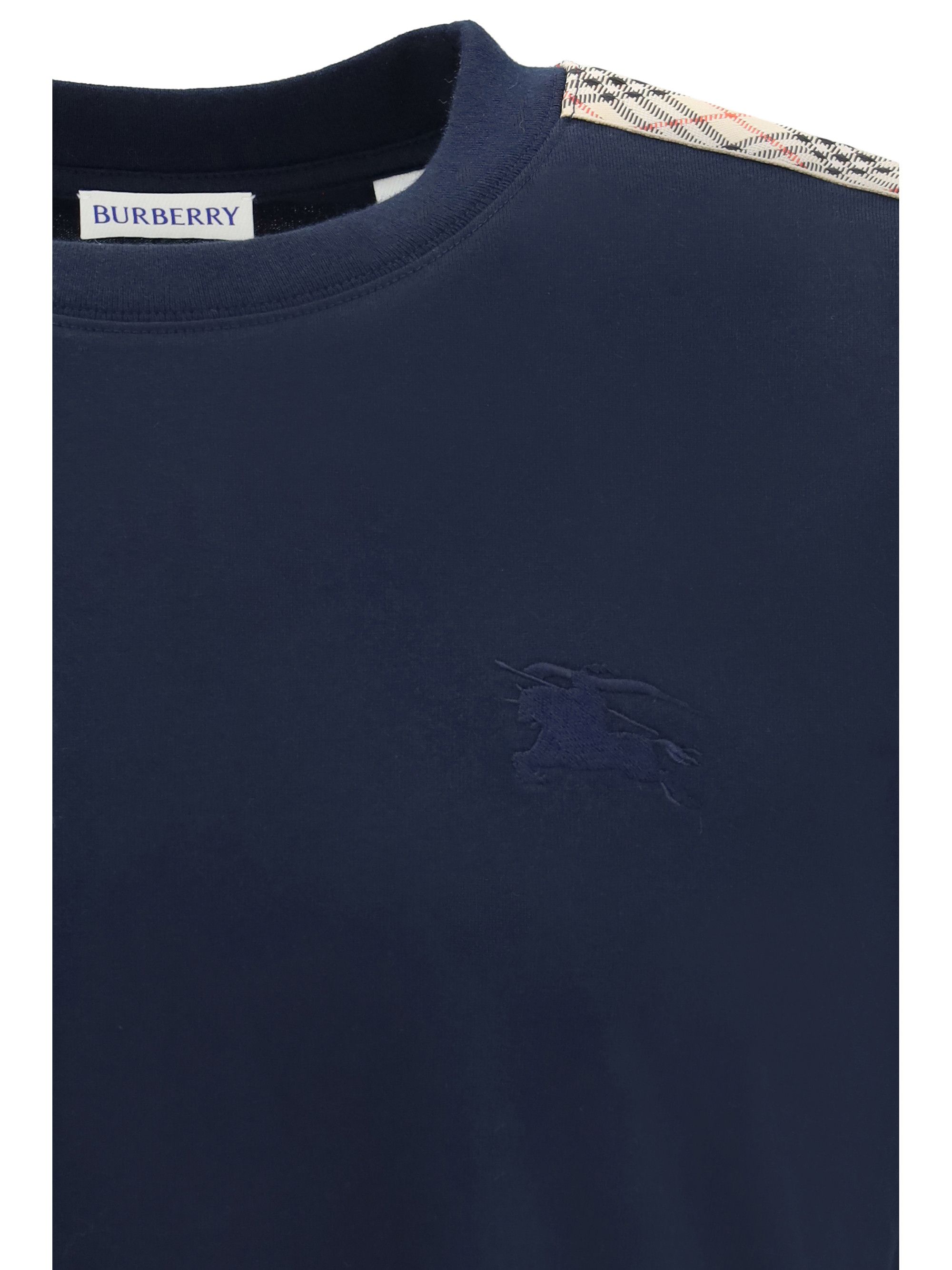 Burberry Short-sleeved T-shirt with a single Burberry Check stripe on both shoulders Size US S / EU 44-46 / 1 - 3 Thumbnail