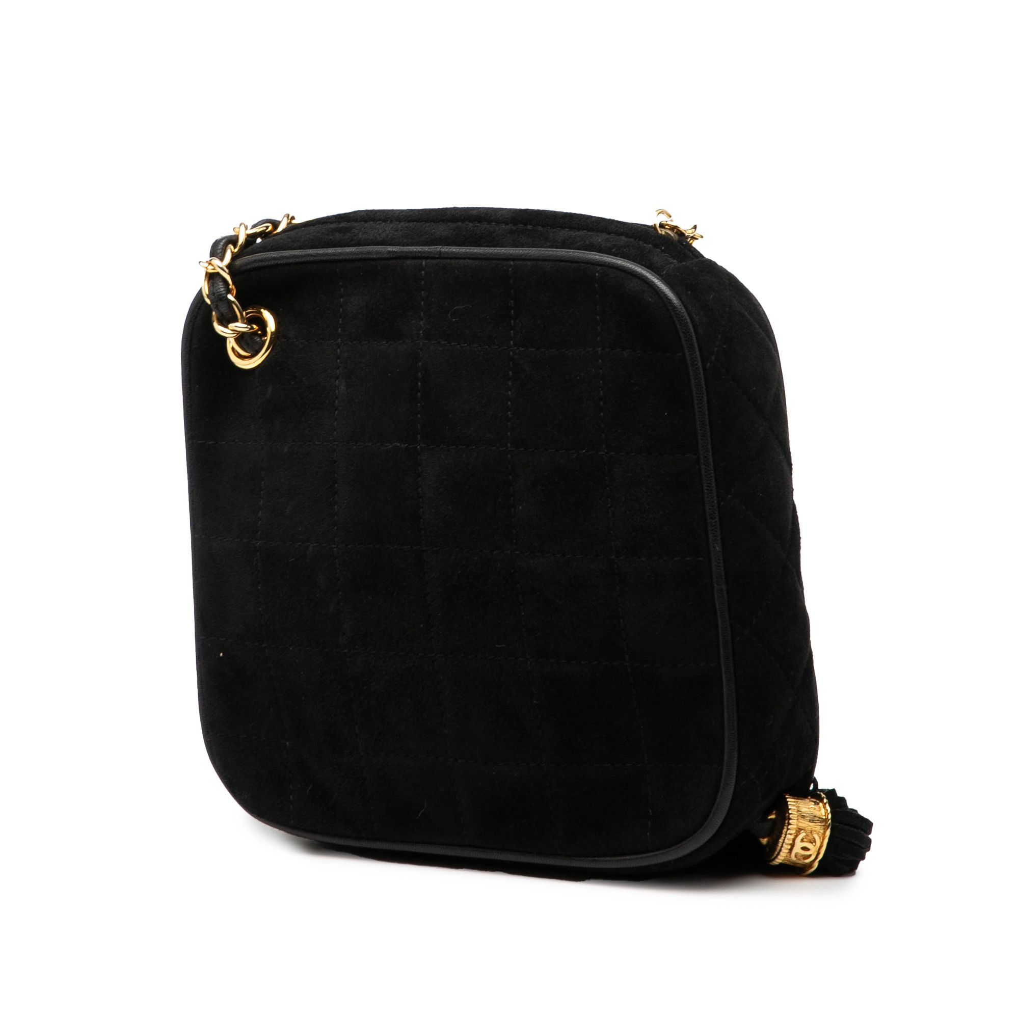 Chanel Chanel CC Quilted Suede Diamon Tassel Bag Size ONE SIZE - 2 Thumbnail