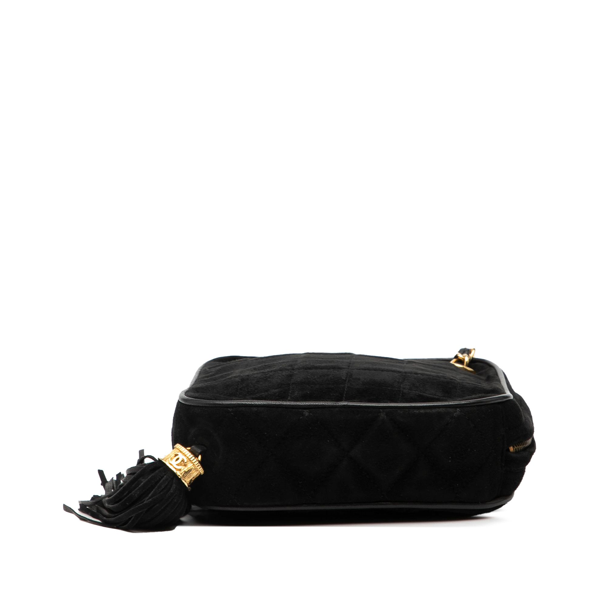 Chanel Chanel CC Quilted Suede Diamon Tassel Bag Size ONE SIZE - 3 Thumbnail