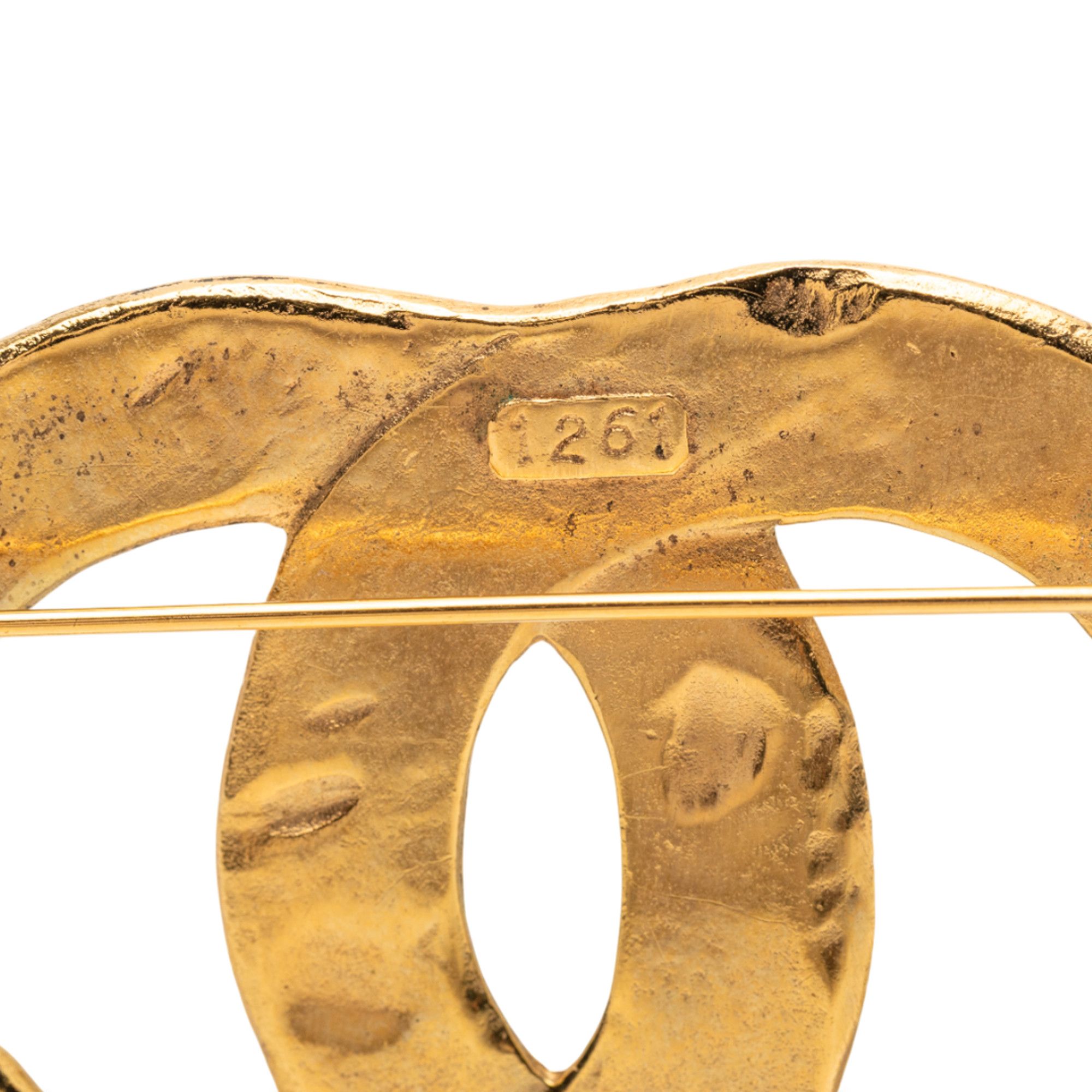 Chanel Chanel CC Gold Plated Woven Brooch Size ONE SIZE - 3 Thumbnail