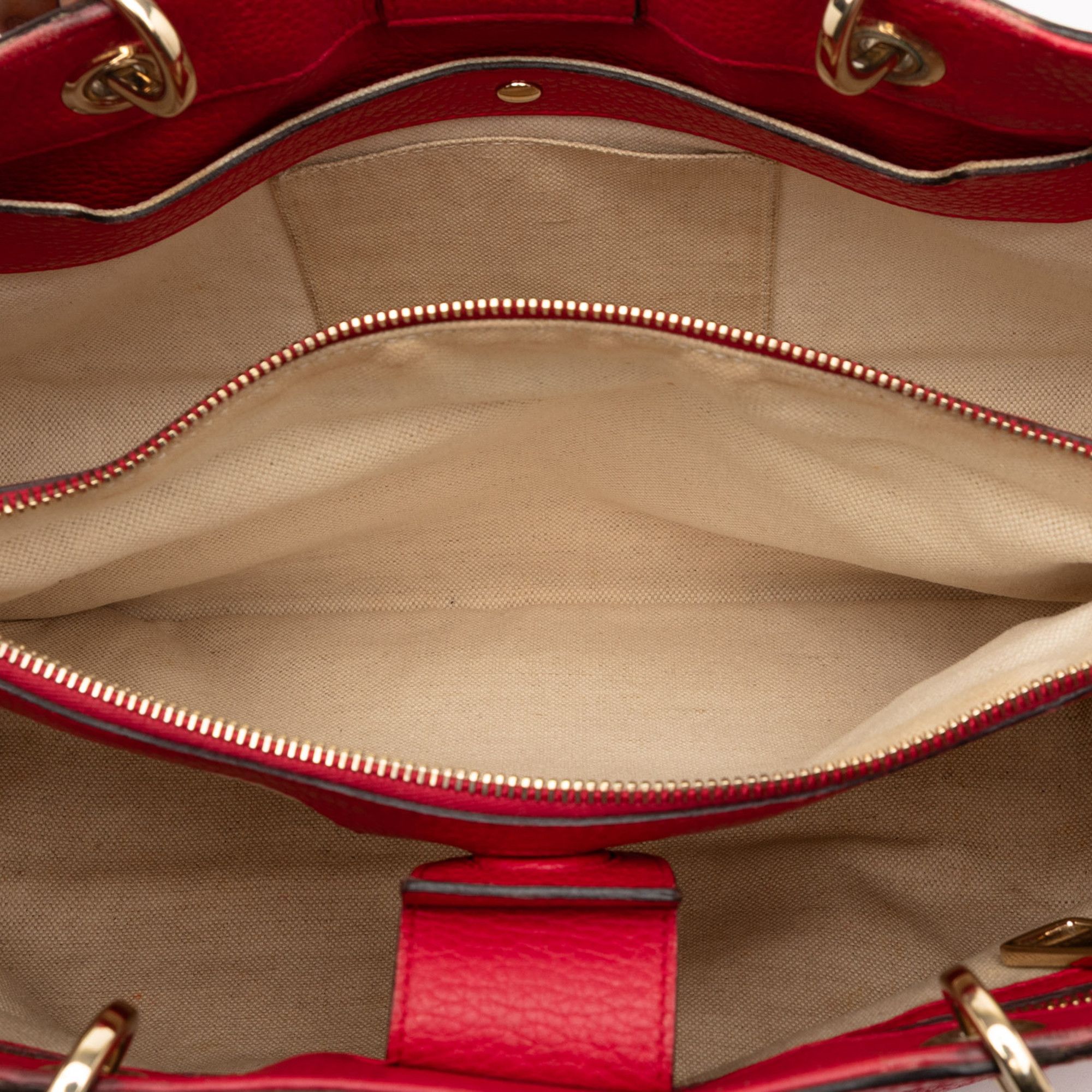 Gucci Gucci Medium Bicolor Calfskin Bamboo Shopper Satchel Size ONE SIZE - 4 Thumbnail