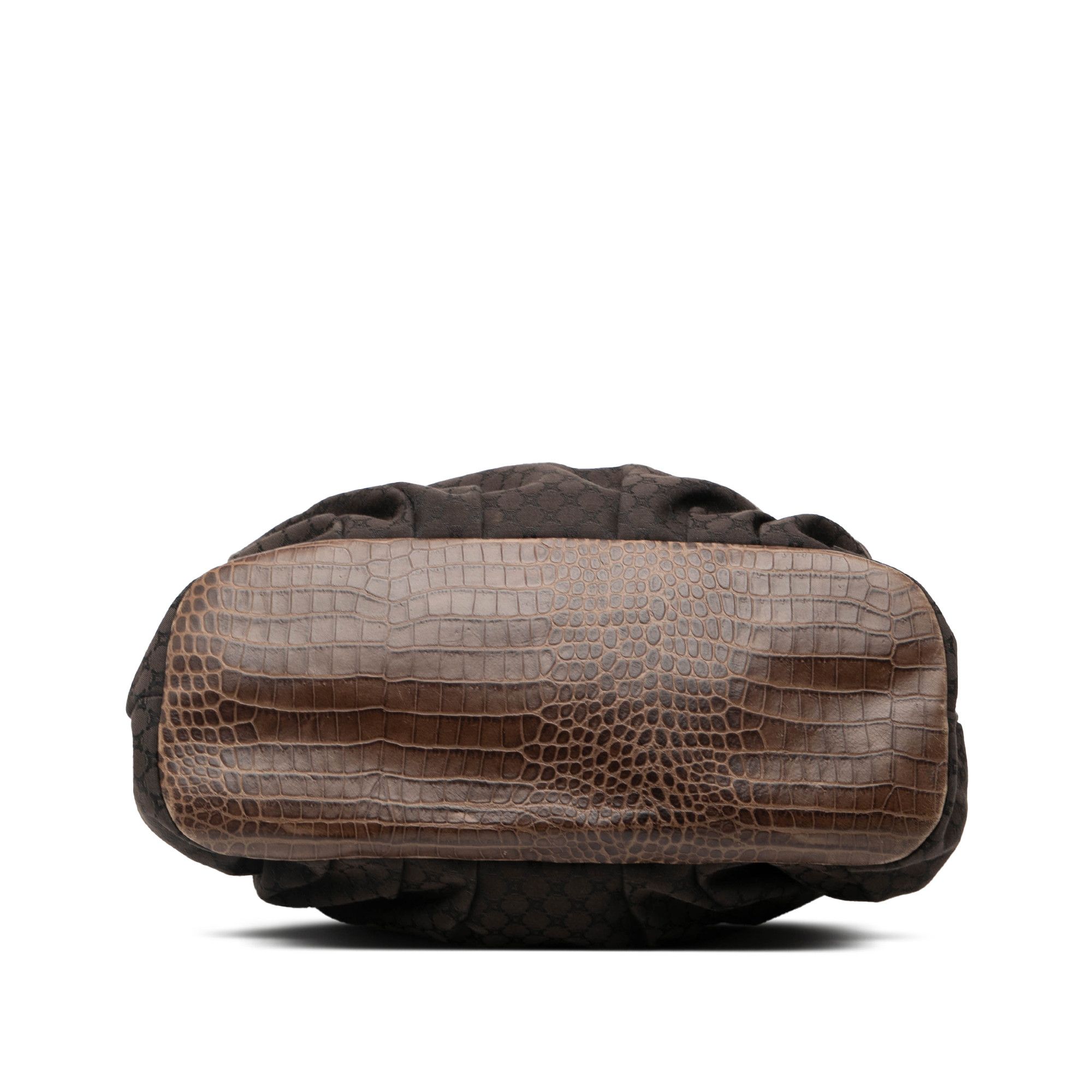 Celine Celine Embossed Leather Trimmed Macadam Canvas Vertical Tote Size ONE SIZE - 3 Thumbnail