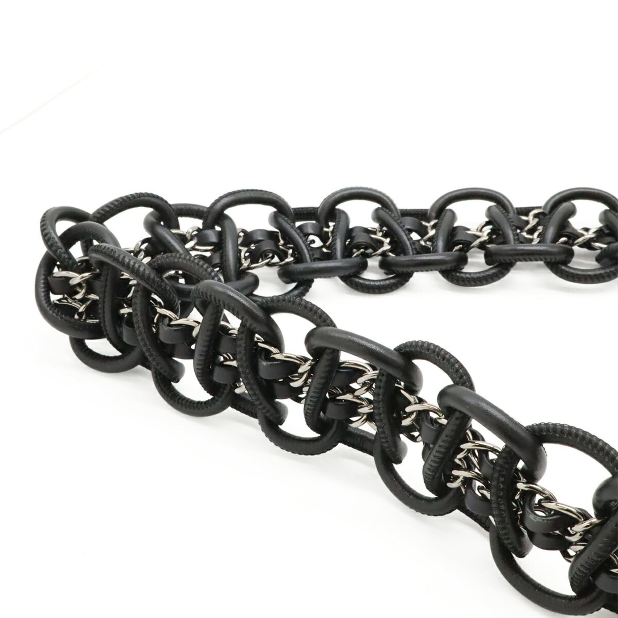 Chanel CHANEL Camellia Tweed Chain Shoulder Bag in Gray Multicolor and Black (A30216) Size ONE SIZE - 6 Thumbnail