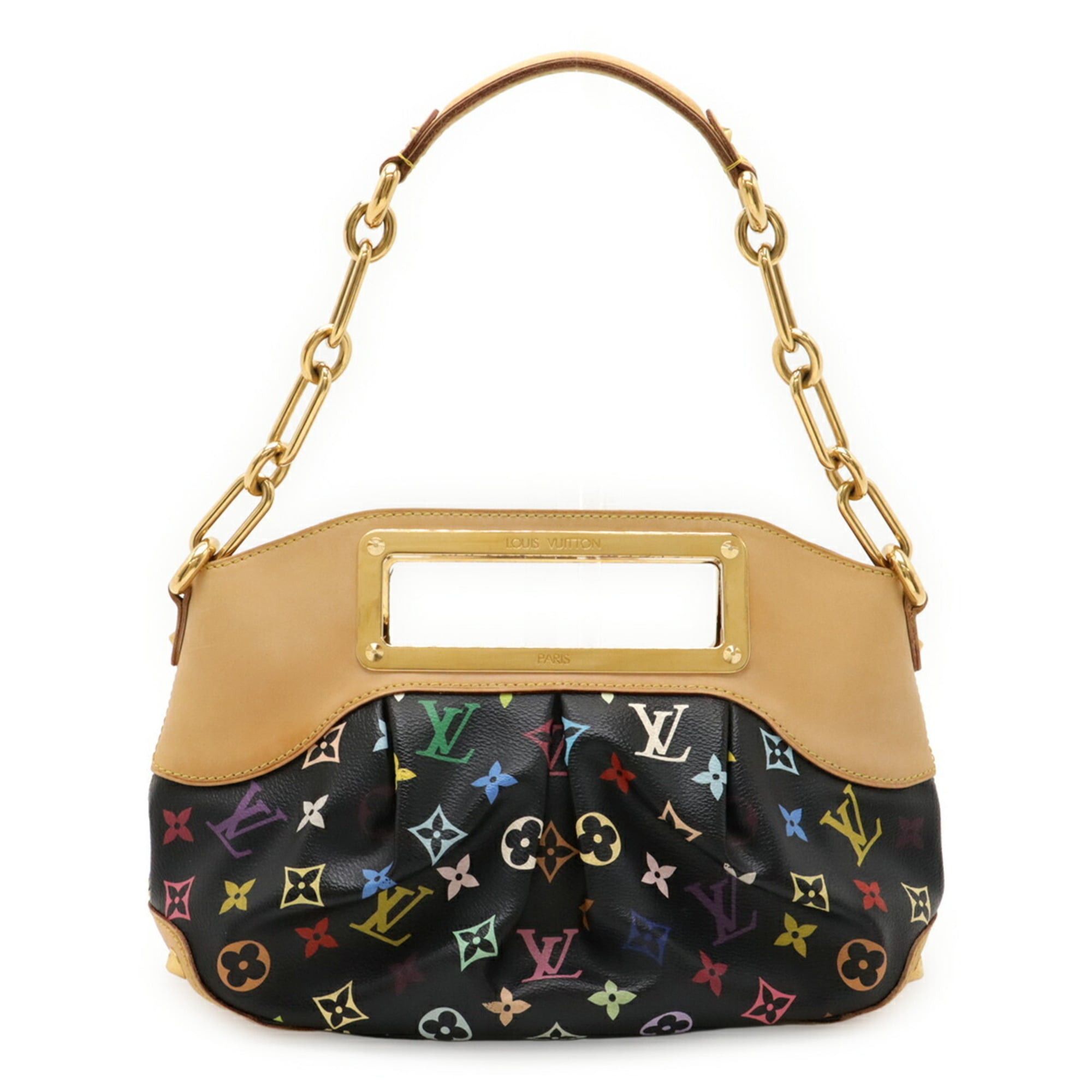 Louis Vuitton LOUIS VUITTON Monogram Multicolore Judy PM Handbag/Shoulder Bag in Noir and Black, M40258 Size ONE SIZE - 2 Thumbnail