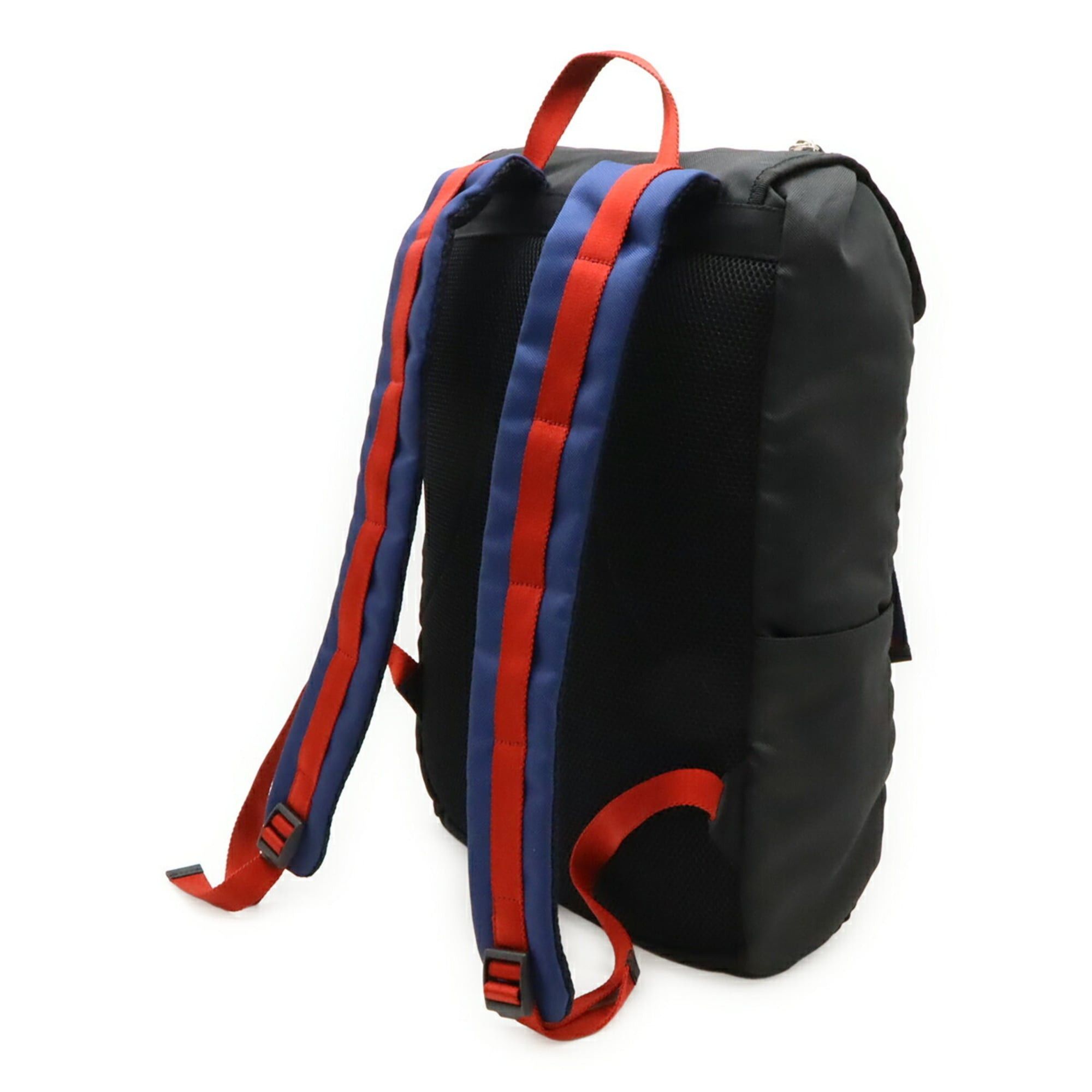 Gucci GUCCI Techno Canvas Backpack with Cat Head Leather and Mesh Design in Black, Navy, Red, Green (450982) Size ONE SIZE - 3 Thumbnail