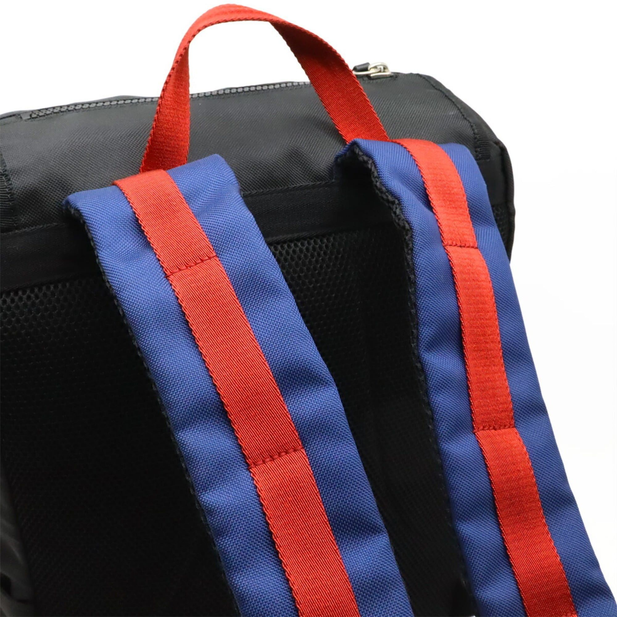 Gucci GUCCI Techno Canvas Backpack with Cat Head Leather and Mesh Design in Black, Navy, Red, Green (450982) Size ONE SIZE - 5 Thumbnail