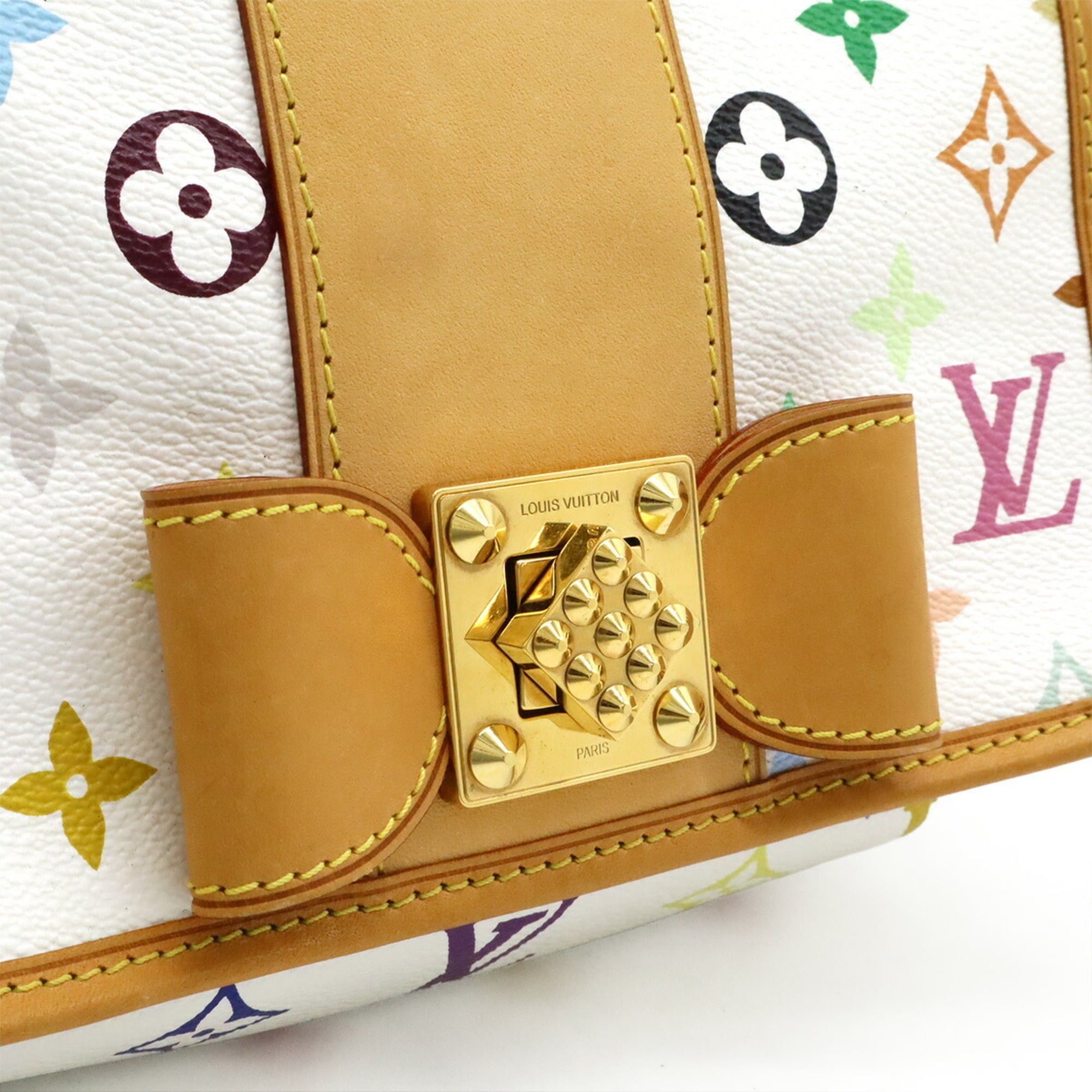 Louis Vuitton LOUIS VUITTON Monogram Multicolore Patty Shoulder Bag, Chain Ribbon, Blanc, White, M40305 Size ONE SIZE - 10 Thumbnail