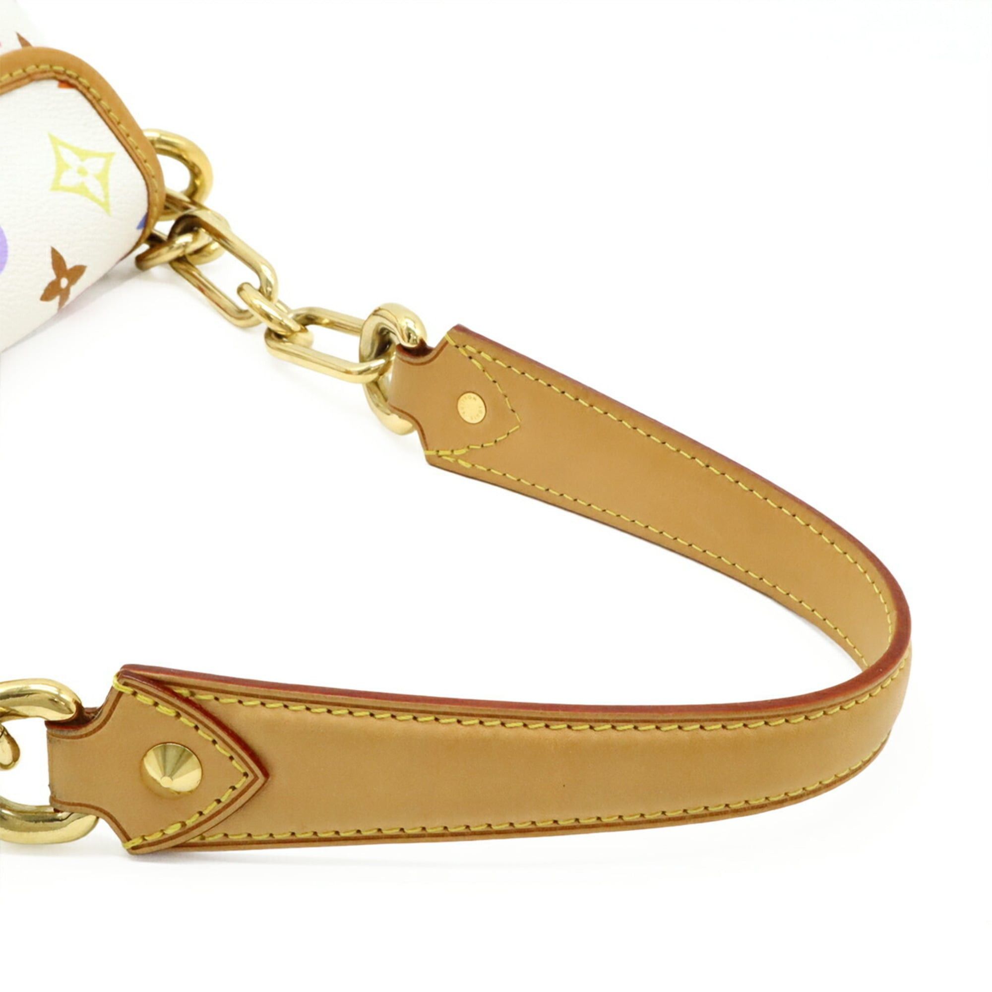 Louis Vuitton LOUIS VUITTON Monogram Multicolore Patty Shoulder Bag, Chain Ribbon, Blanc, White, M40305 Size ONE SIZE - 6 Thumbnail