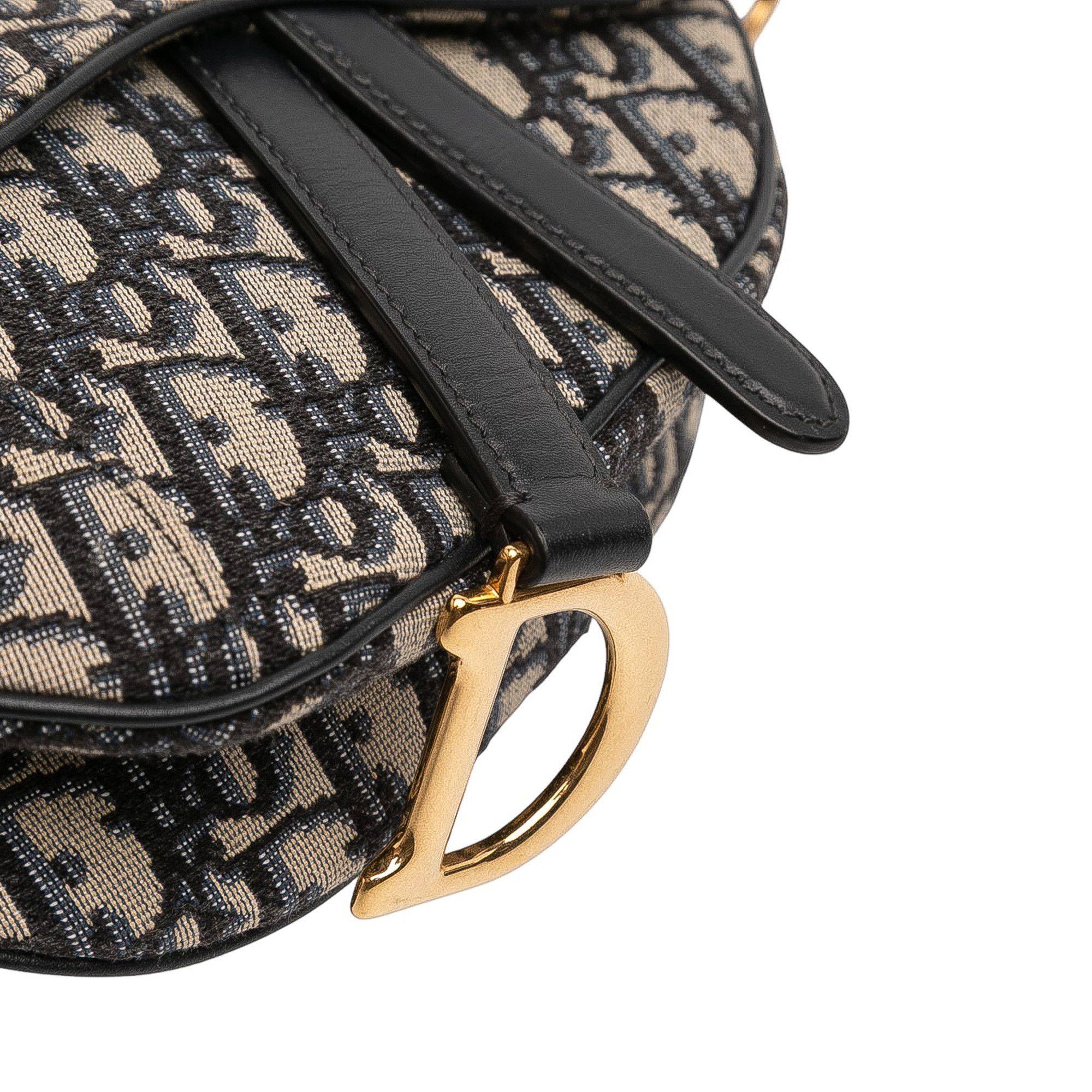 Dior Dior Mini Oblique Canvas Saddle Bag Size ONE SIZE - 7 Thumbnail