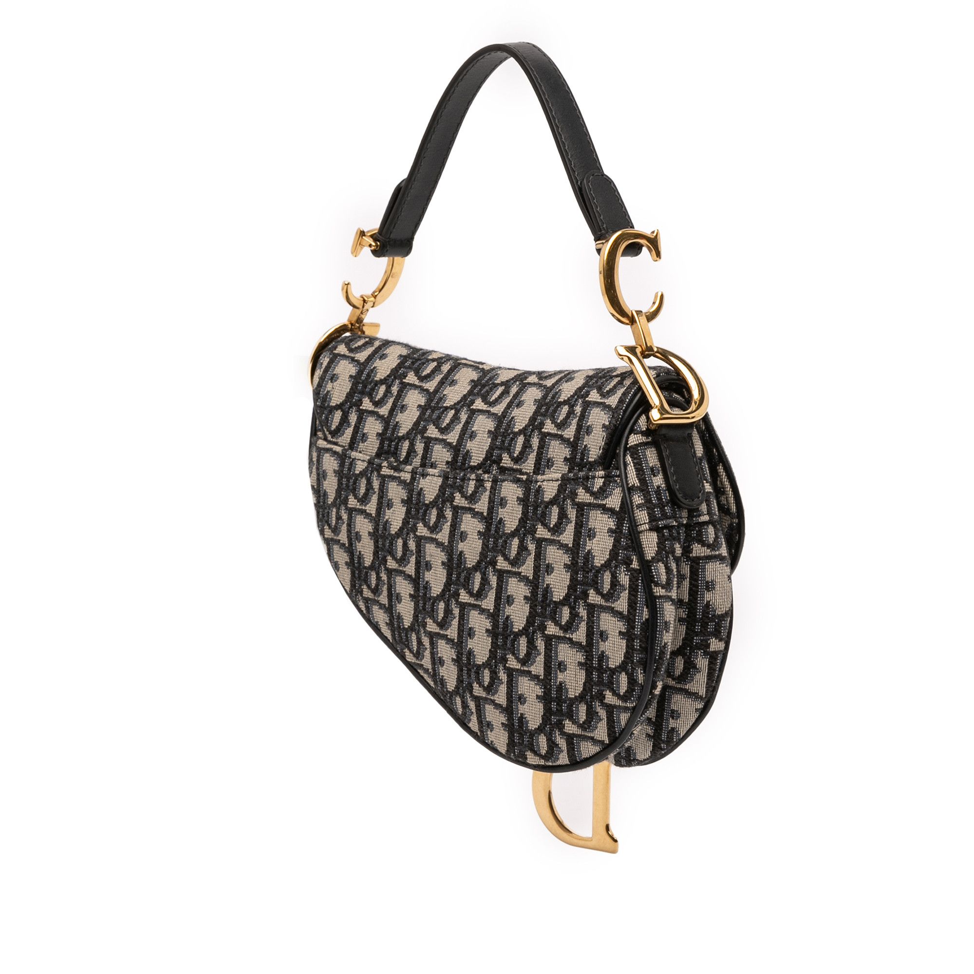 Dior Dior Mini Oblique Canvas Saddle Bag Size ONE SIZE - 2 Thumbnail