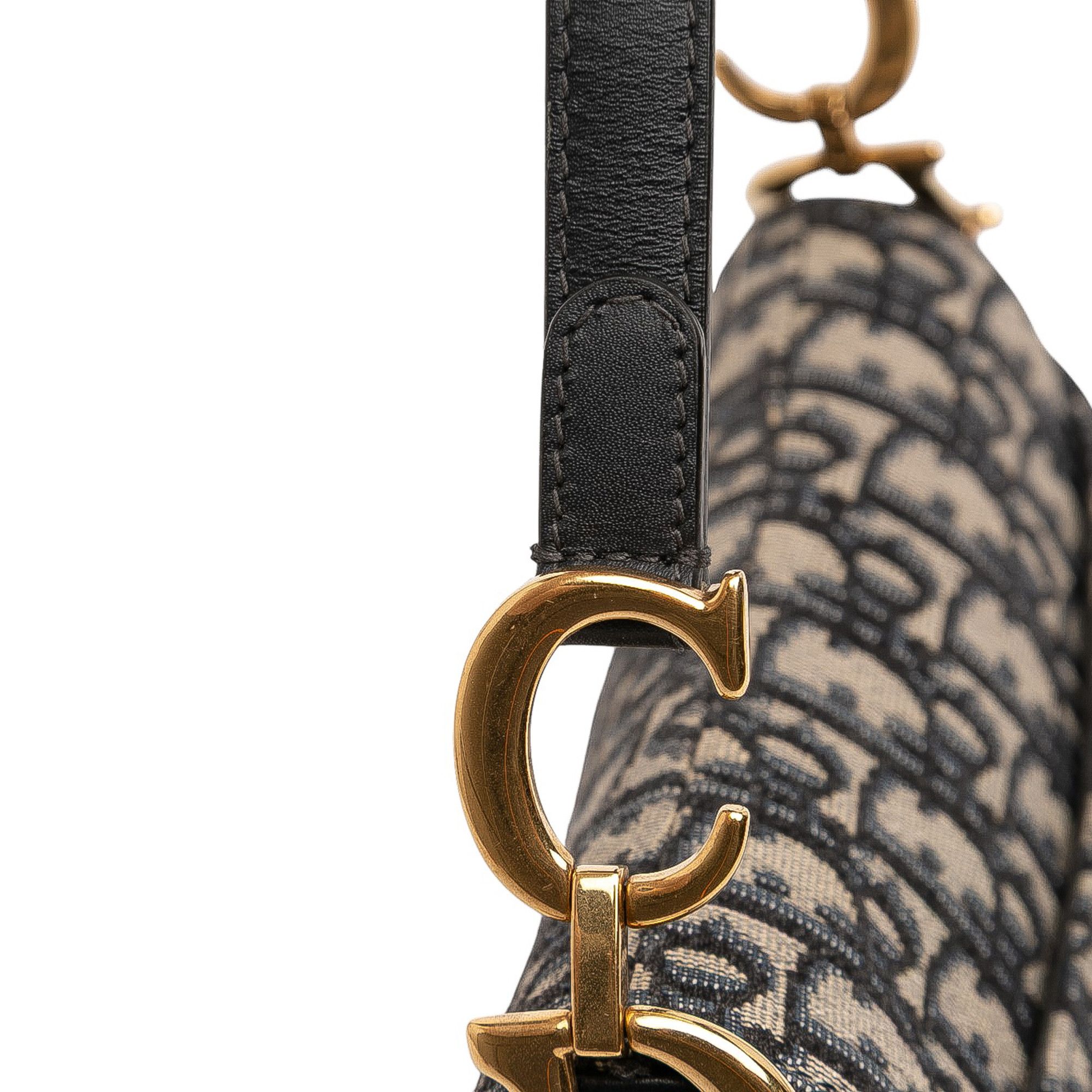 Dior Dior Mini Oblique Canvas Saddle Bag Size ONE SIZE - 10 Thumbnail