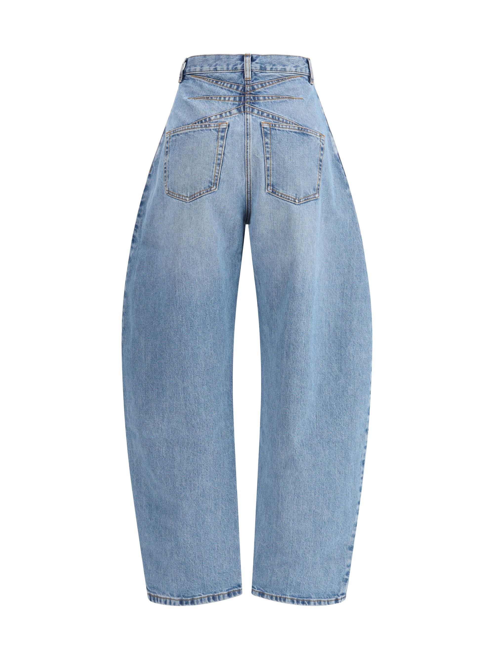 Alaia Rounded denim Trousers Size 27" / US 4 / IT 40 - 2 Thumbnail