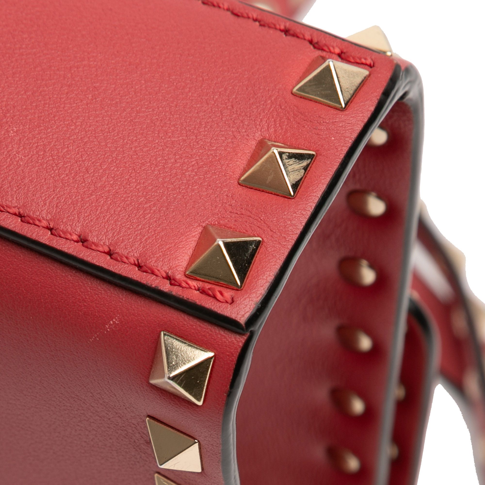 Valentino Valentino Small Leather Rockstud Flap Crossbody Size ONE SIZE - 8 Thumbnail