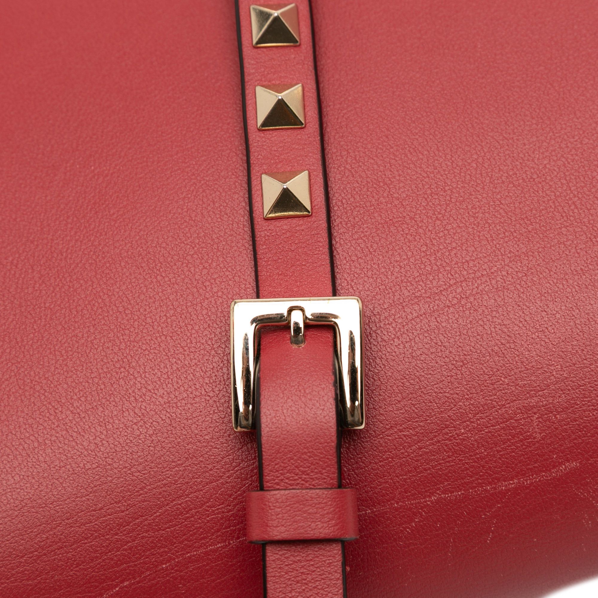 Valentino Valentino Small Leather Rockstud Flap Crossbody Size ONE SIZE - 6 Thumbnail