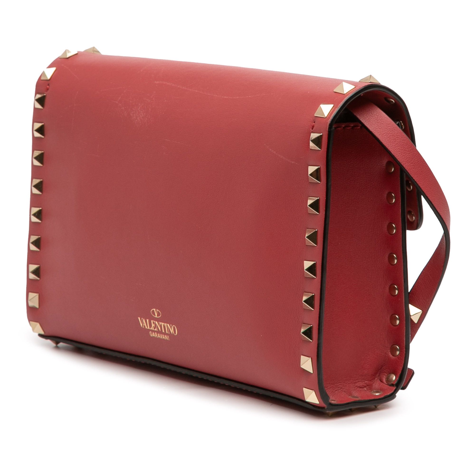 Valentino Valentino Small Leather Rockstud Flap Crossbody Size ONE SIZE - 2 Thumbnail