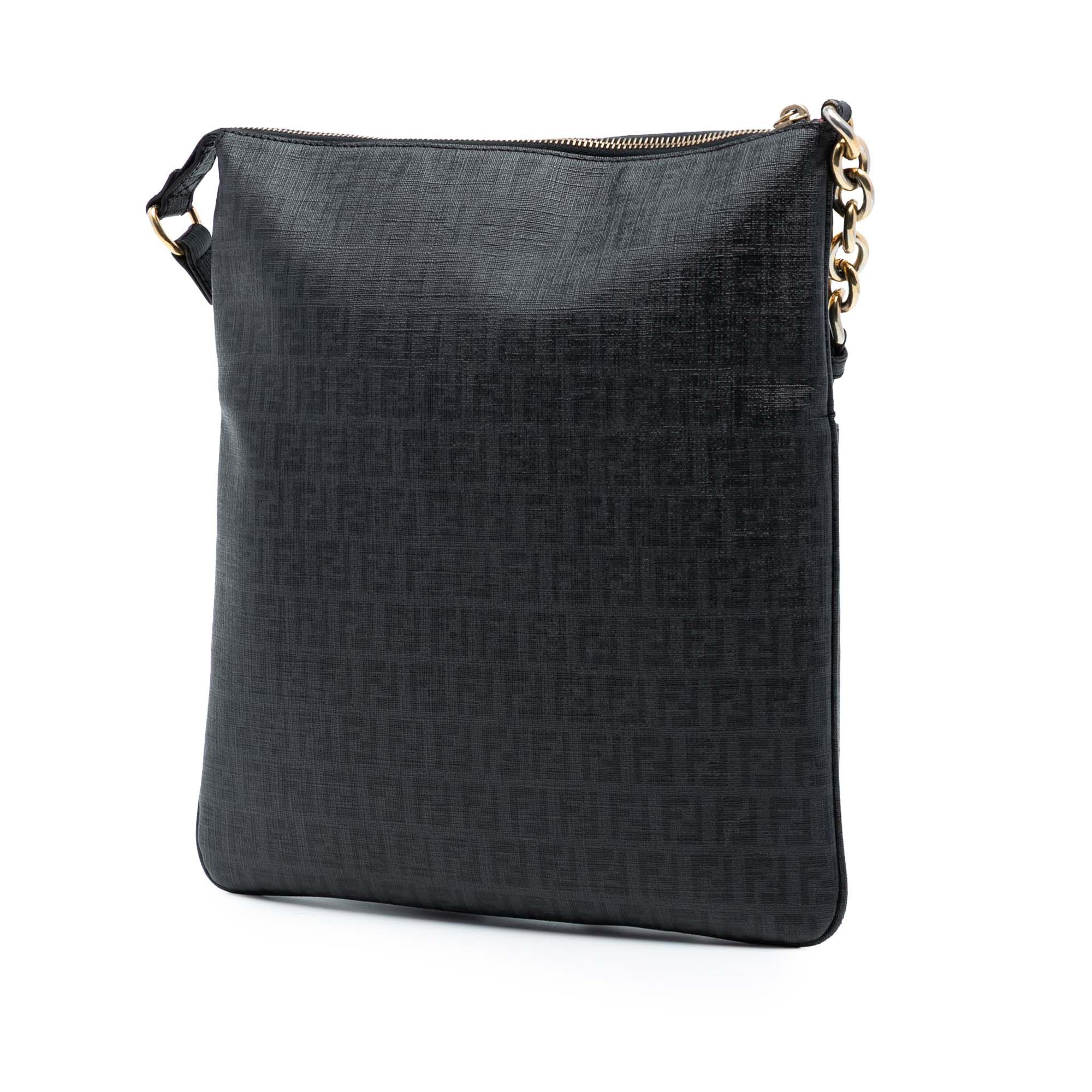 Fendi Fendi Zucchino Coated Canvas Charm Zip Crossbody Size ONE SIZE - 2 Thumbnail