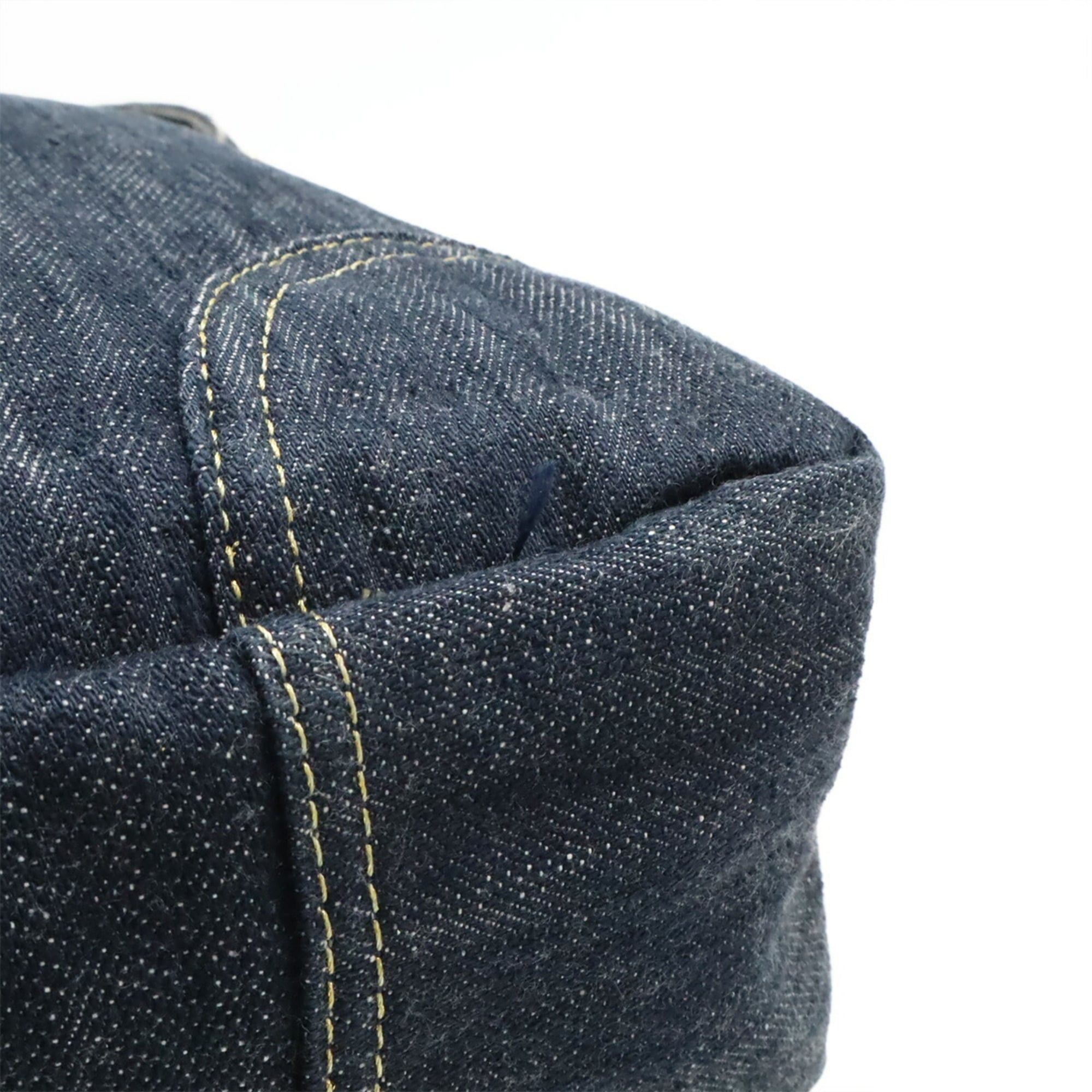Chanel CHANEL Sparkling Denim Coco Mark Shoulder Bag, Indigo Blue, A31987 Size ONE SIZE - 9 Thumbnail