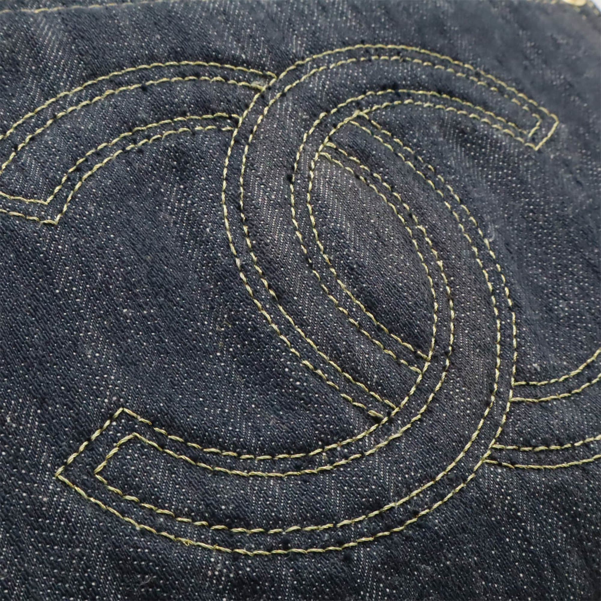 Chanel CHANEL Sparkling Denim Coco Mark Shoulder Bag, Indigo Blue, A31987 Size ONE SIZE - 8 Thumbnail