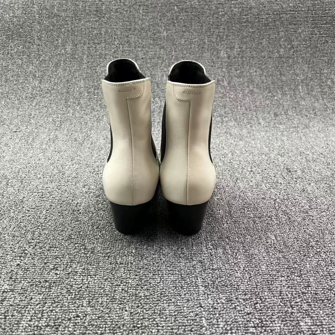 Celine celine white leather pointed chelsea boots Size US 5 / IT 35 - 4 Thumbnail