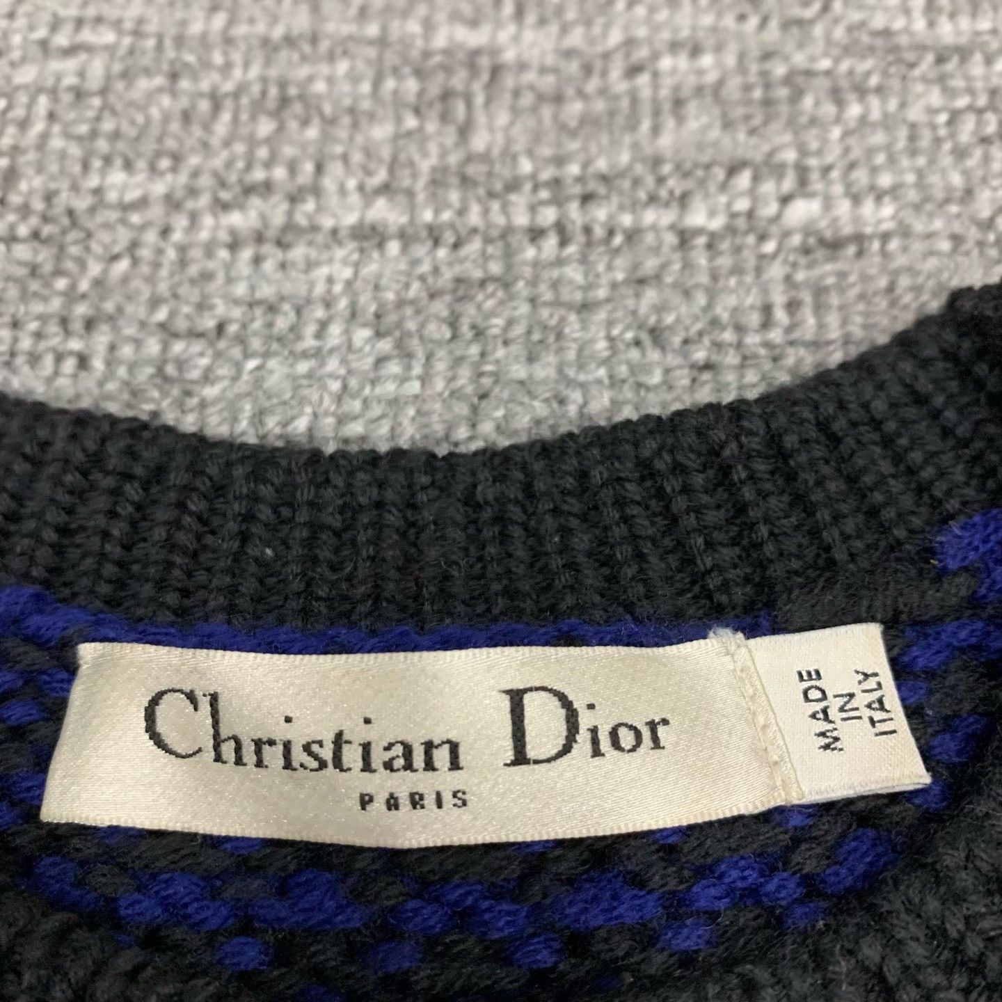 Dior dior black blue wool sweater size 38 Size M / US 6-8 / IT 42-44 - 4 Thumbnail