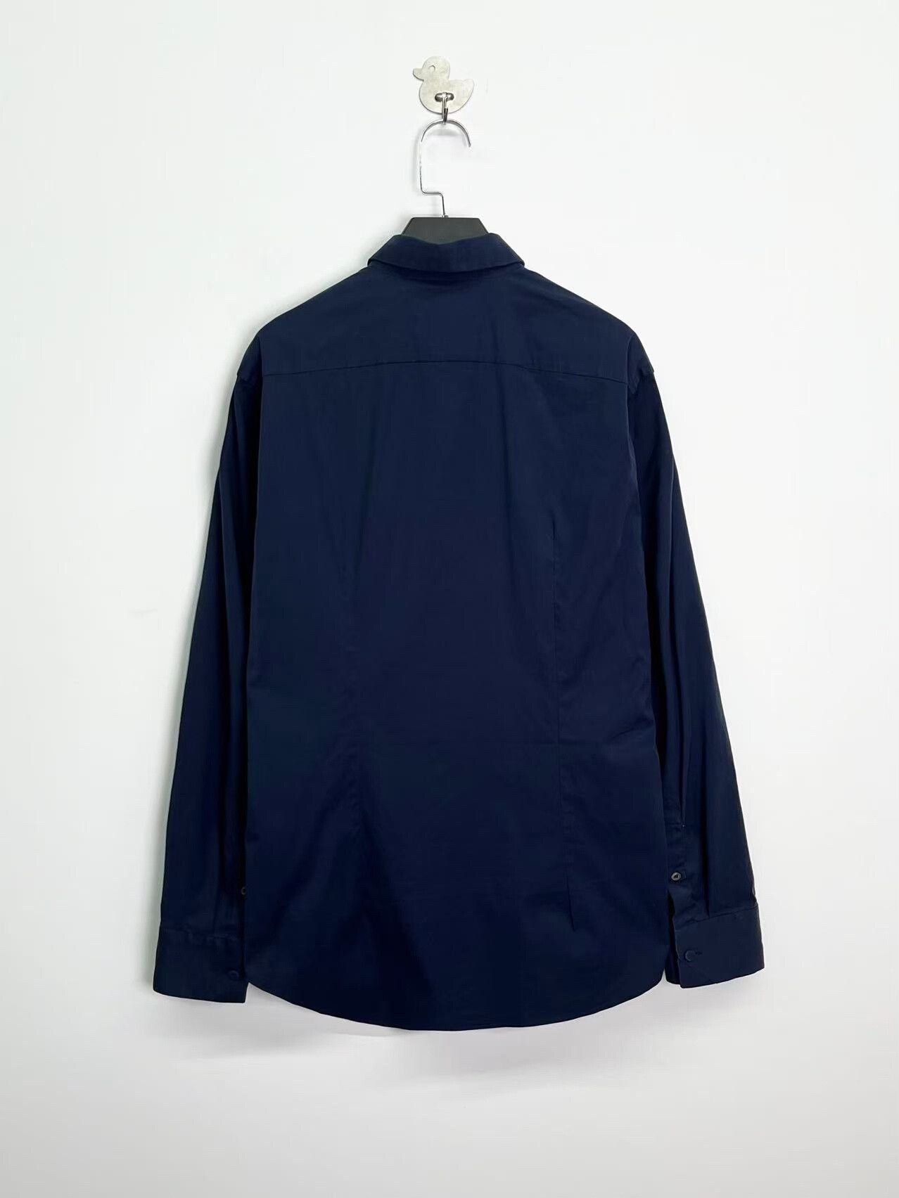 Prada prada deep blue logo collared shirt Size US L / EU 52-54 / 3 - 2 Thumbnail