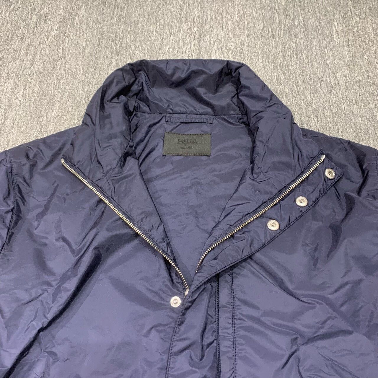 Prada prada deep blue nylon jacket coat Size US L / EU 52-54 / 3 - 9 Thumbnail