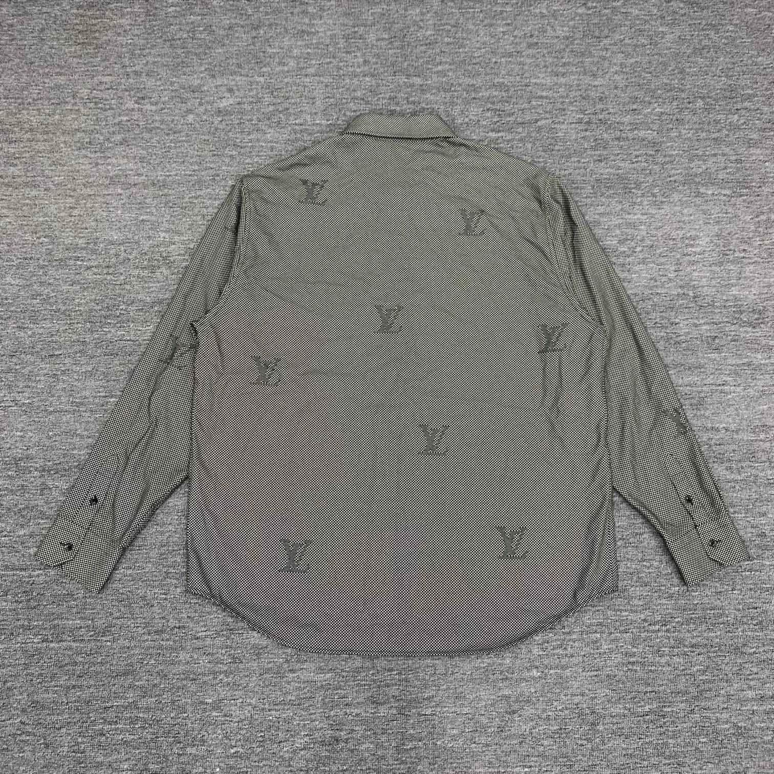 Louis Vuitton lv gray checkered logo shirt jacket Size US XXL / EU 58 / 5 - 2 Thumbnail