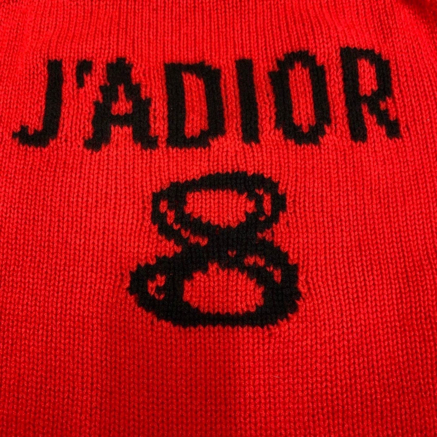 Dior red cashmere v-neck sweater by dior Size S / US 4 / IT 40 - 8 Thumbnail