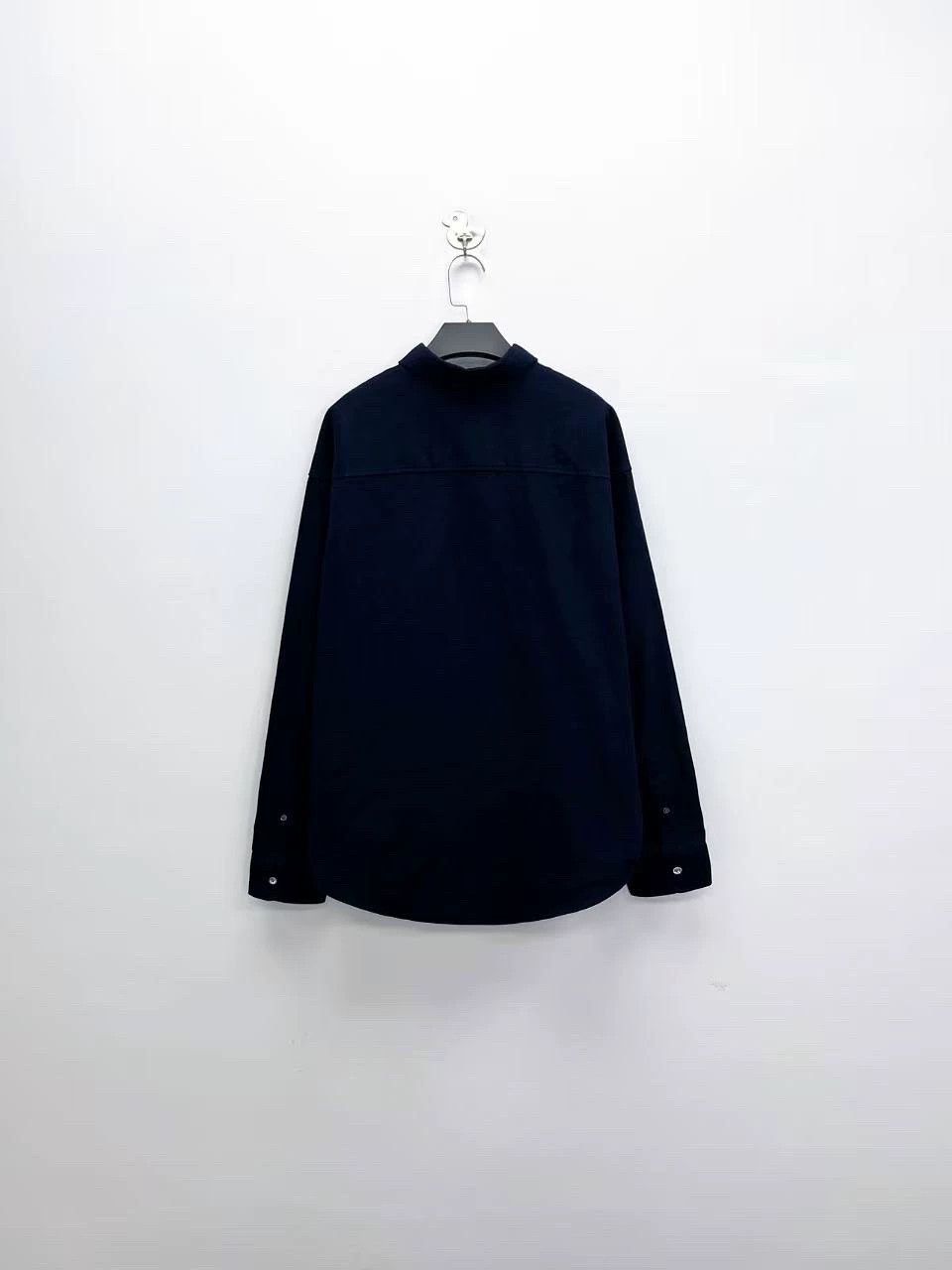 AMI navy blue embroidered logo long sleeve shirt Size US L / EU 52-54 / 3 - 2 Thumbnail