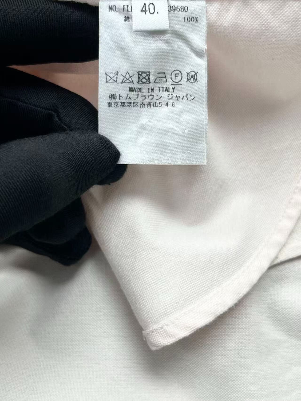 Thom Browne thom browne pink oxford shirt with patch pocket Size US S / EU 44-46 / 1 - 6 Thumbnail