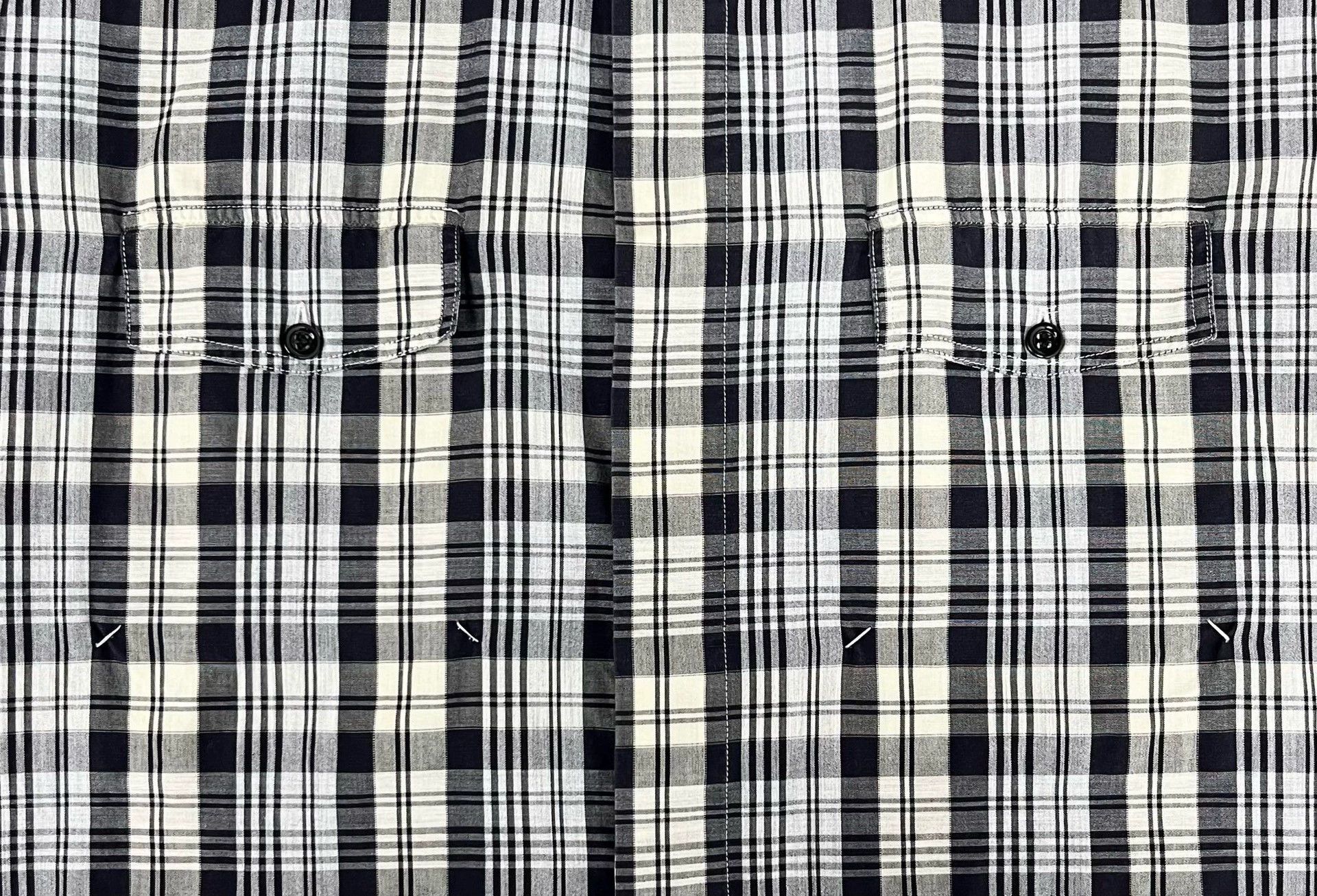 Dior dior gray white check short sleeve shirt Size US L / EU 52-54 / 3 - 5 Thumbnail