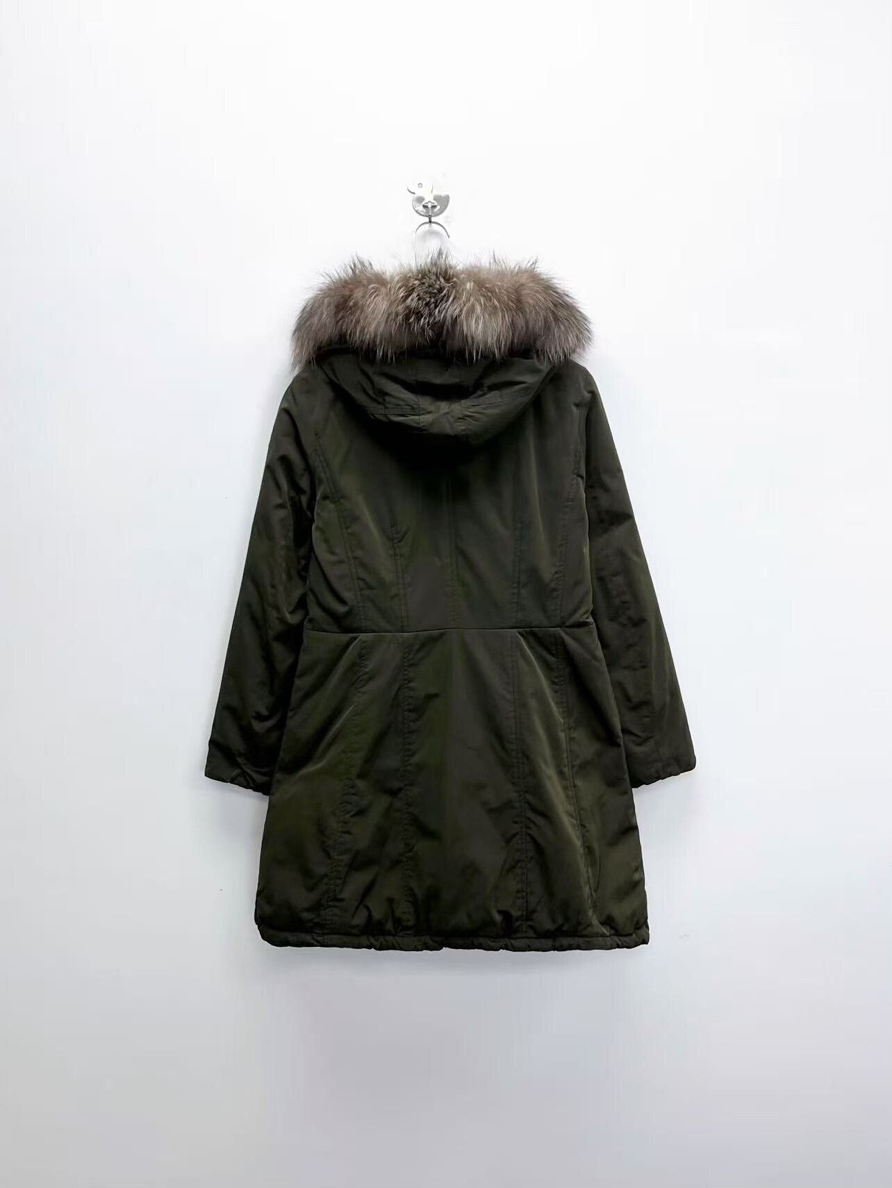 Moncler Moncler Army Green Mid-Length Parka Jacket Size L / US 10 / IT 46 - 2 Thumbnail