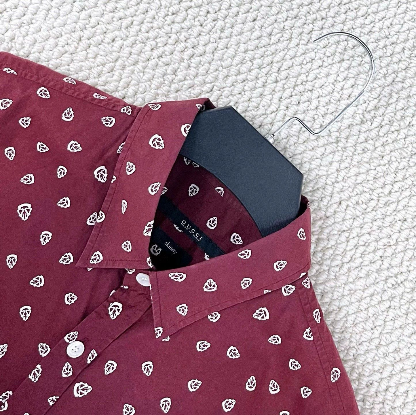 Gucci gucci logo short sleeve button-up shirt Size US M / EU 48-50 / 2 - 7 Thumbnail