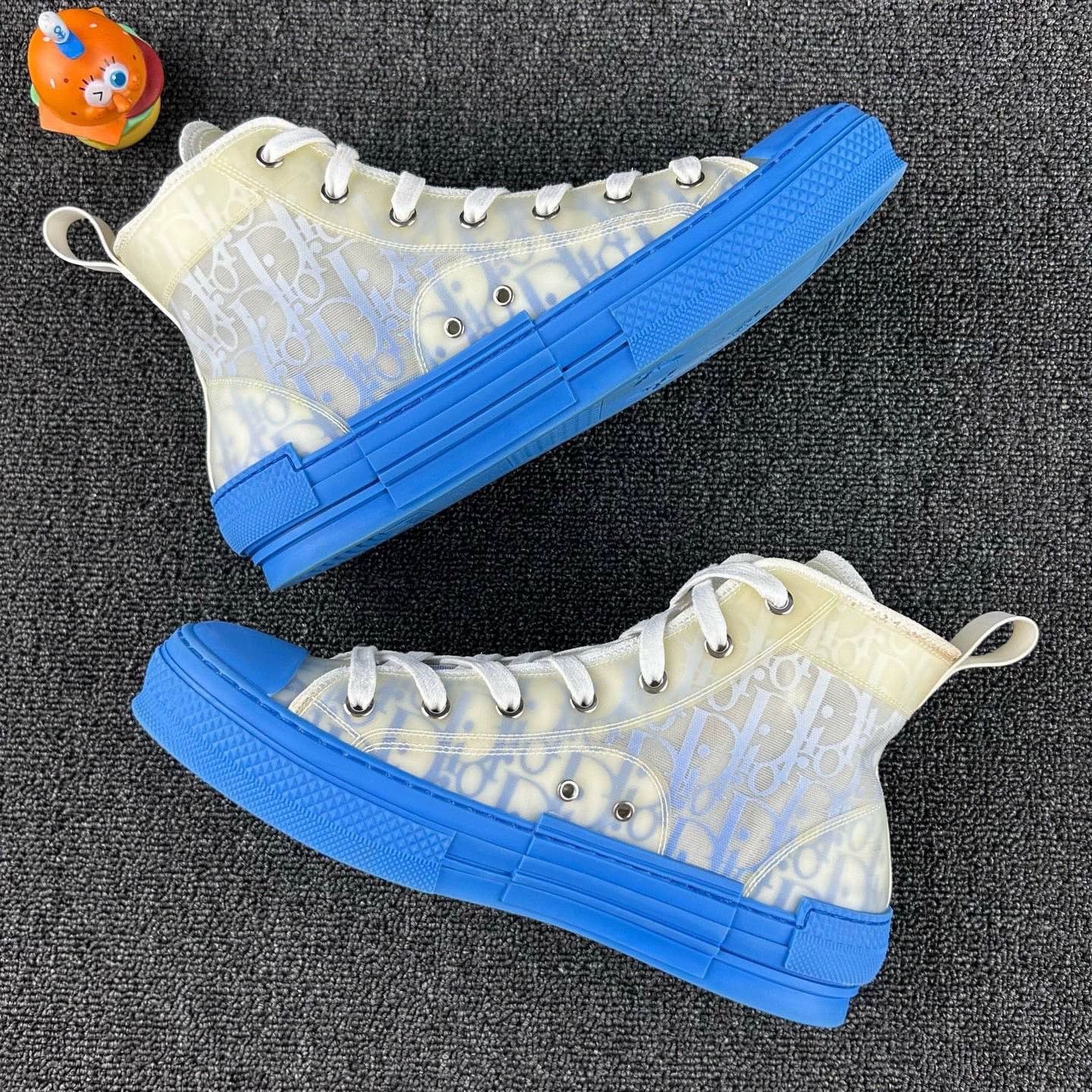 Dior Dior B23 Blue Gradient High Top Sneakers Size US 8.5 / EU 41-42 - 3 Thumbnail