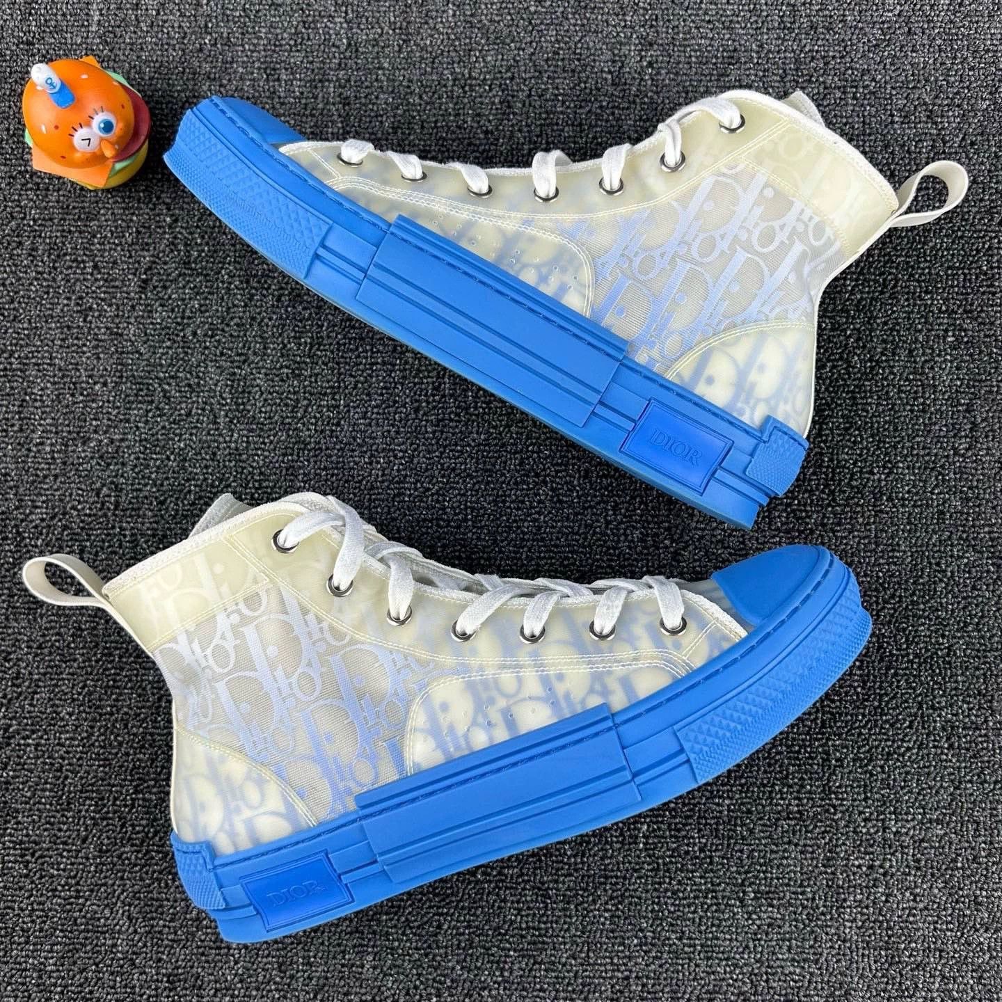 Dior Dior B23 Blue Gradient High Top Sneakers Size US 8.5 / EU 41-42 - 4 Thumbnail